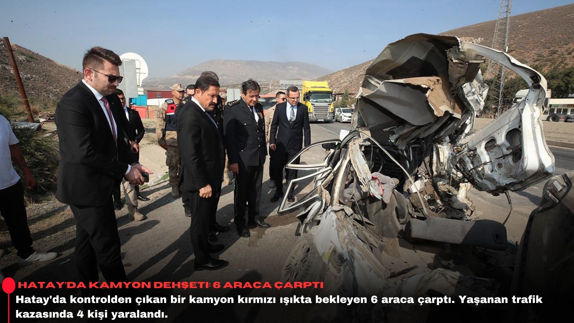 Hatay’da kamyon dehşeti: 6 araca çarptı