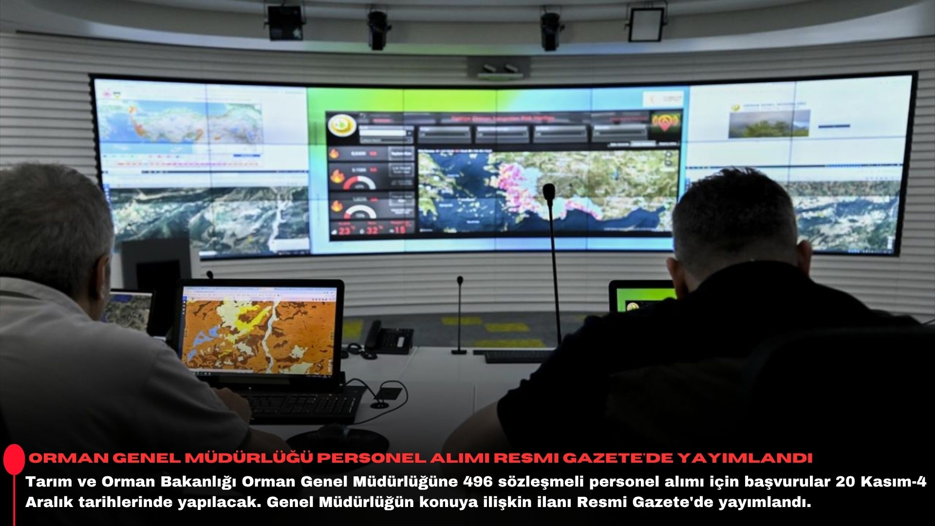 Orman Genel Müdürlüğü personel alımı Resmi Gazete'de yayımlandı