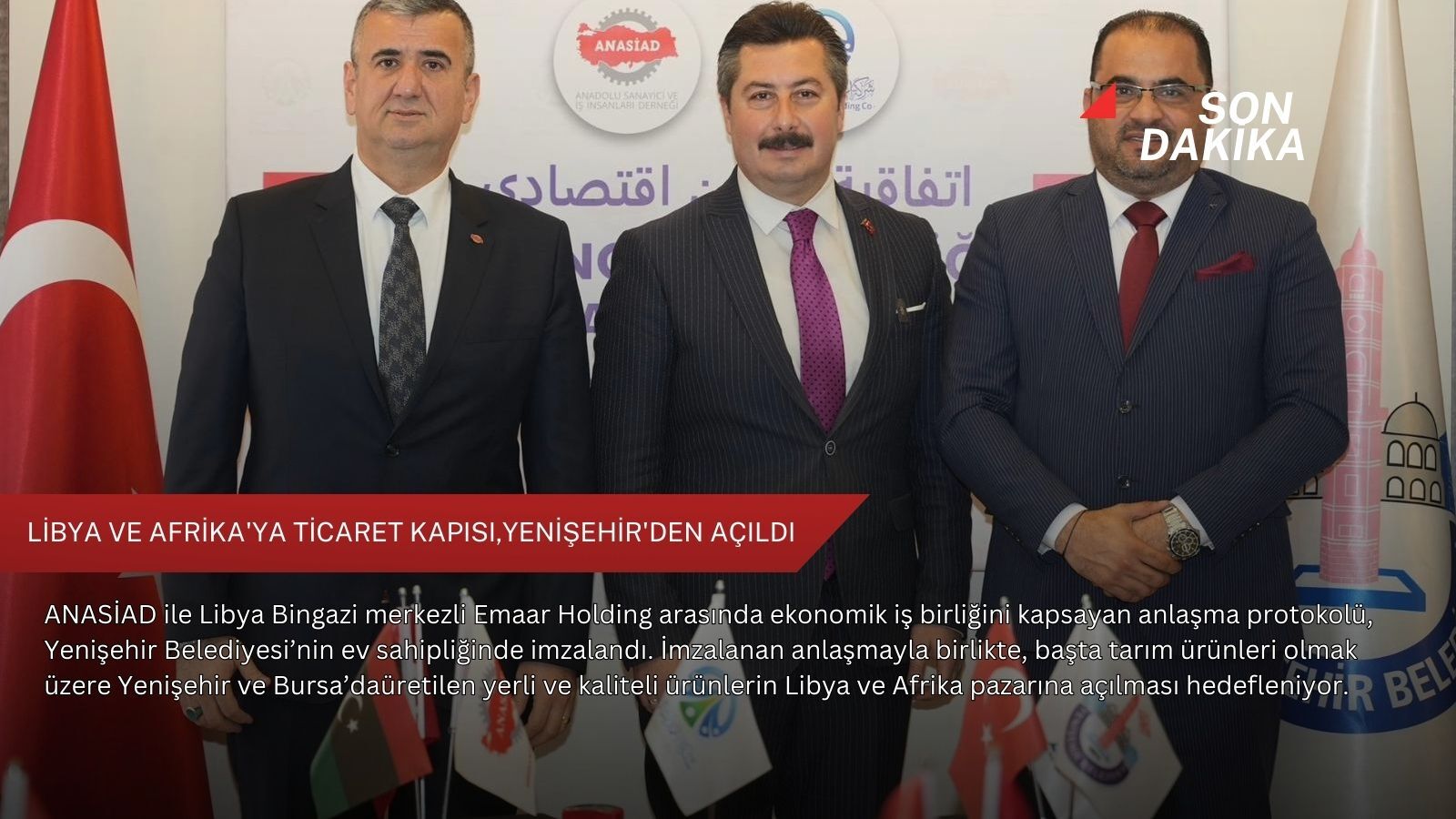 Libya ve Afrika'ya ticaret kapısı, Yenişehir'den açıldı