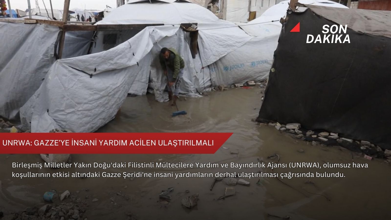 UNRWA: Gazze’ye insani yardım acilen ulaştırılmalı