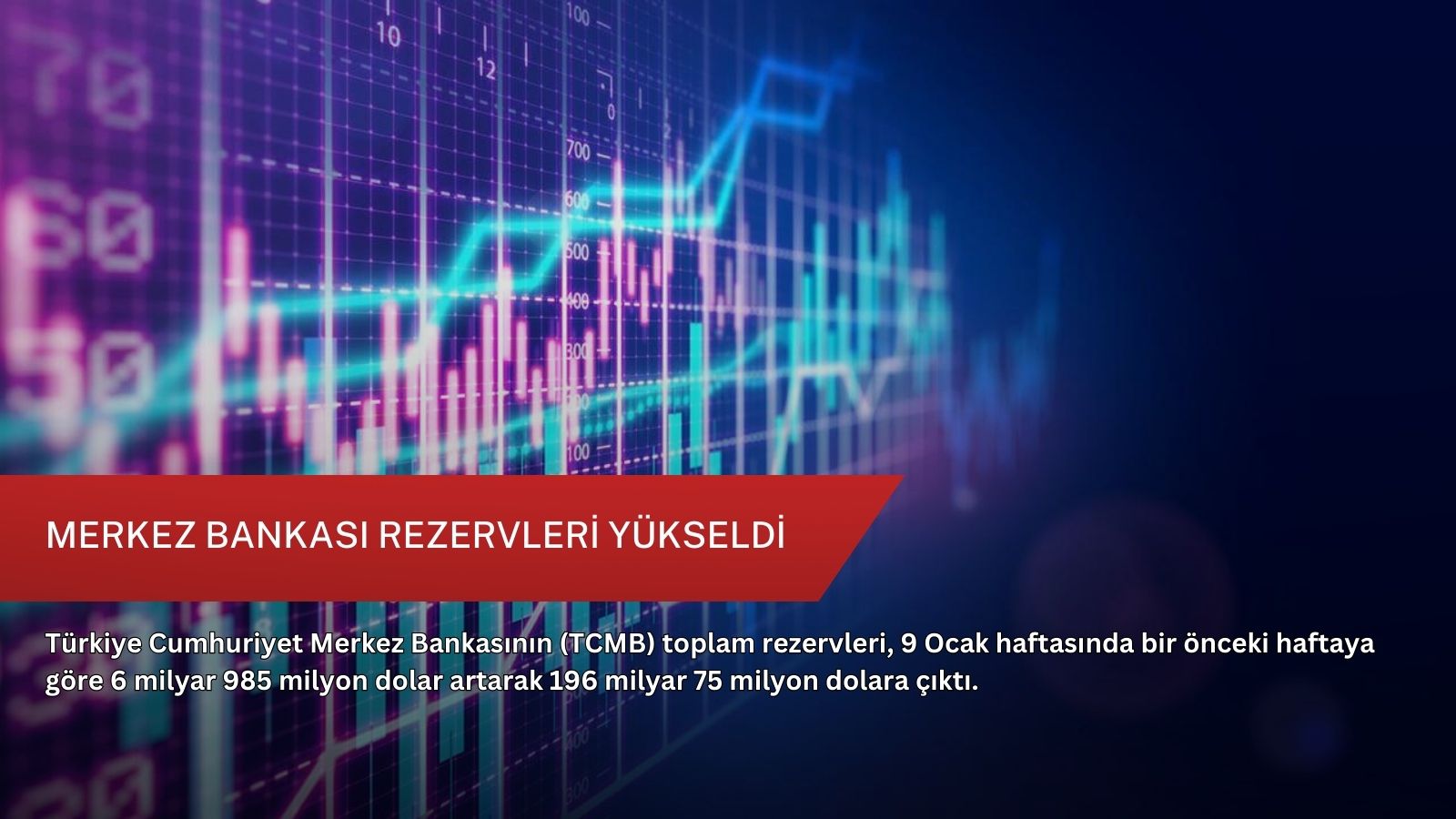 Merkez Bankası rezervleri yükseldi