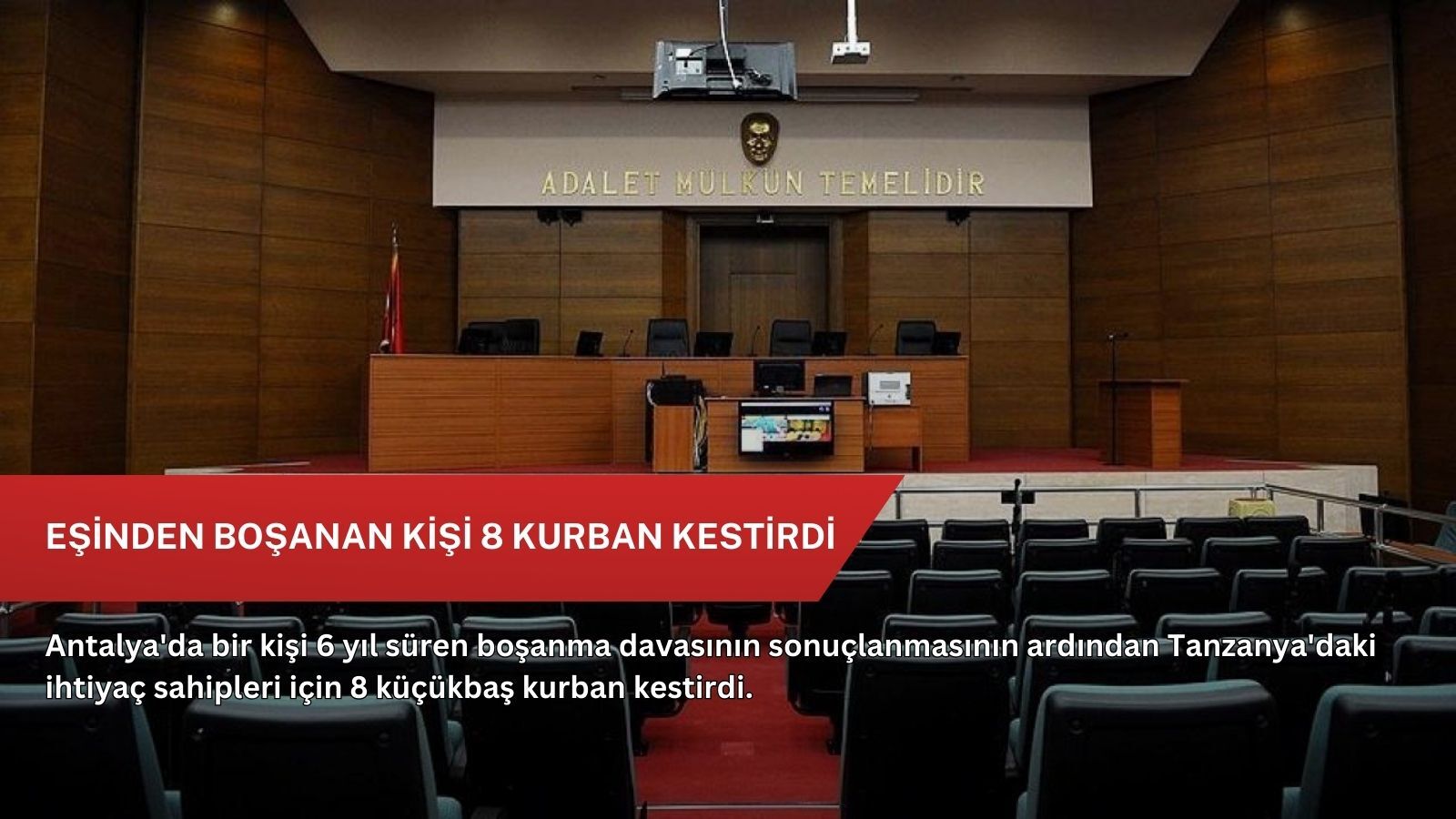 Eşinden boşanan kişi 8 kurban kestirdi