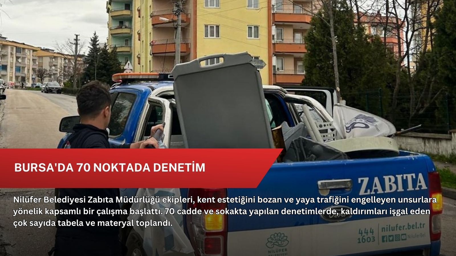 Bursa'da 70 noktada denetim