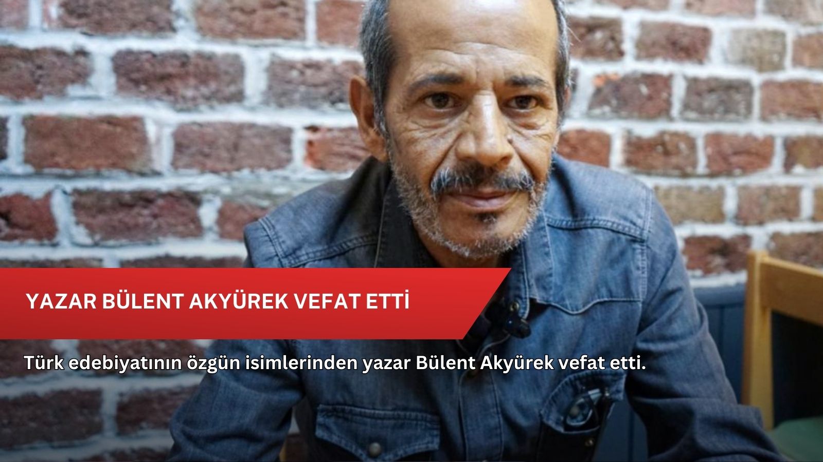 Yazar Bülent Akyürek vefat etti