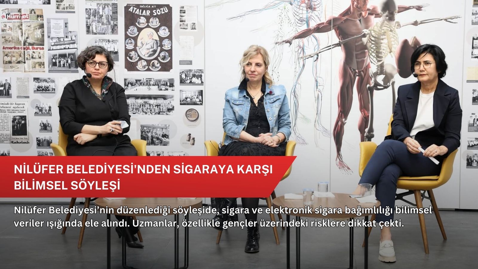 Nilüfer Belediyesi'nden sigaraya karşı bilimsel söyleşi