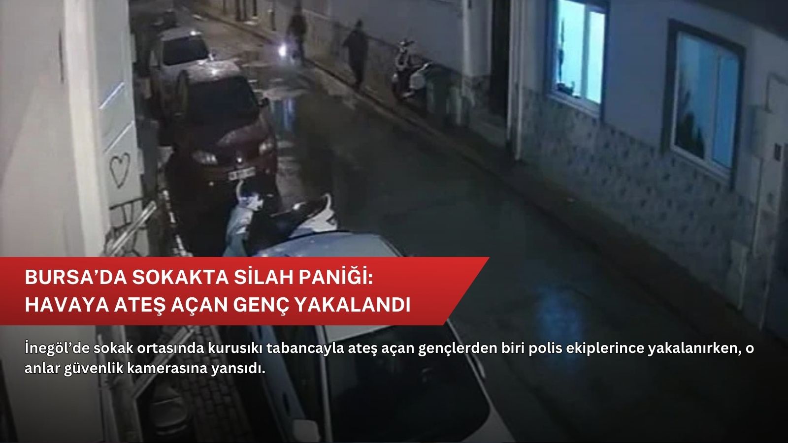 Bursa’da sokakta silah paniği: Havaya ateş açan genç yakalandı