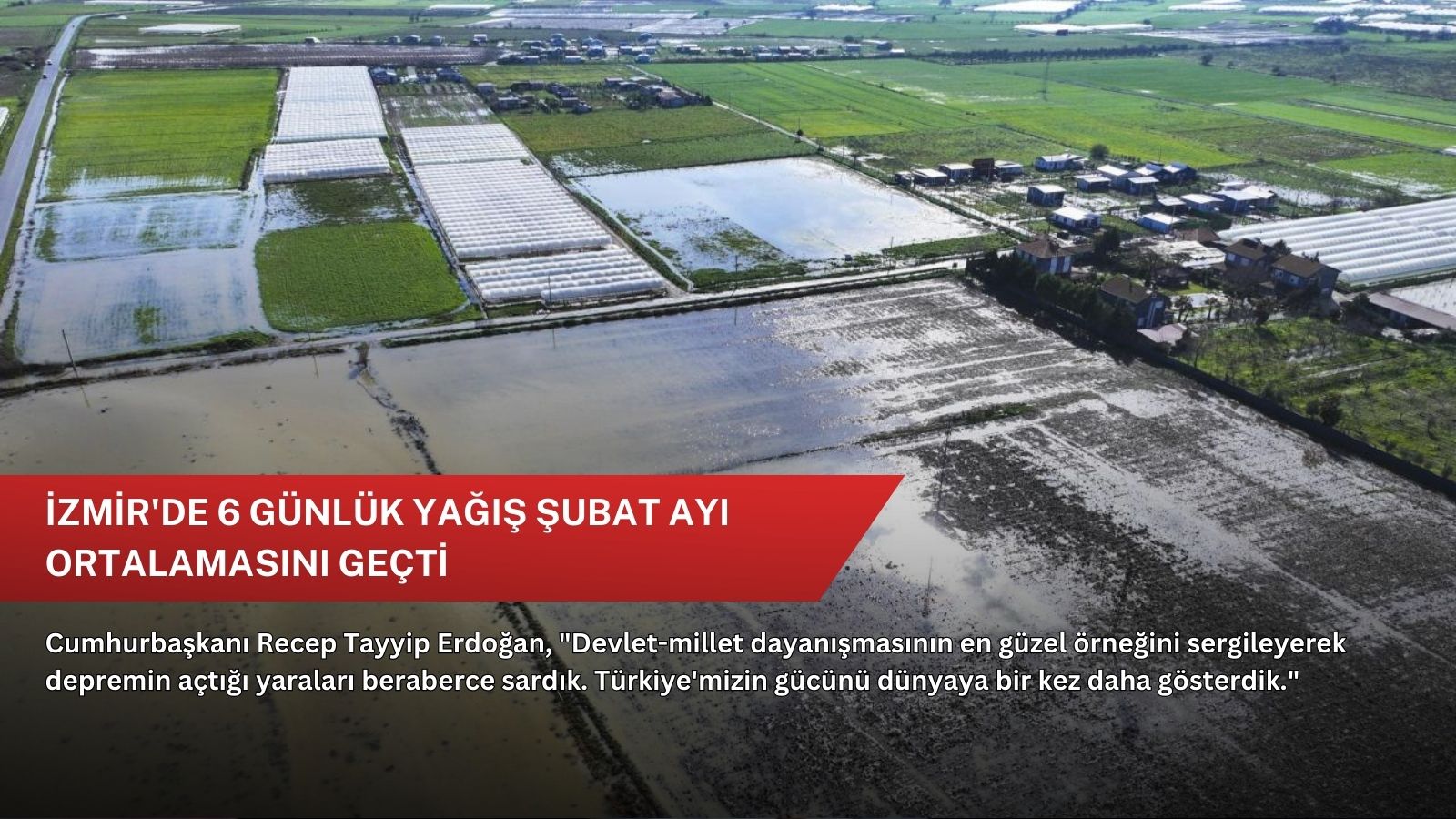 İzmir'de 6 günlük yağış şubat ayı ortalamasını geçti