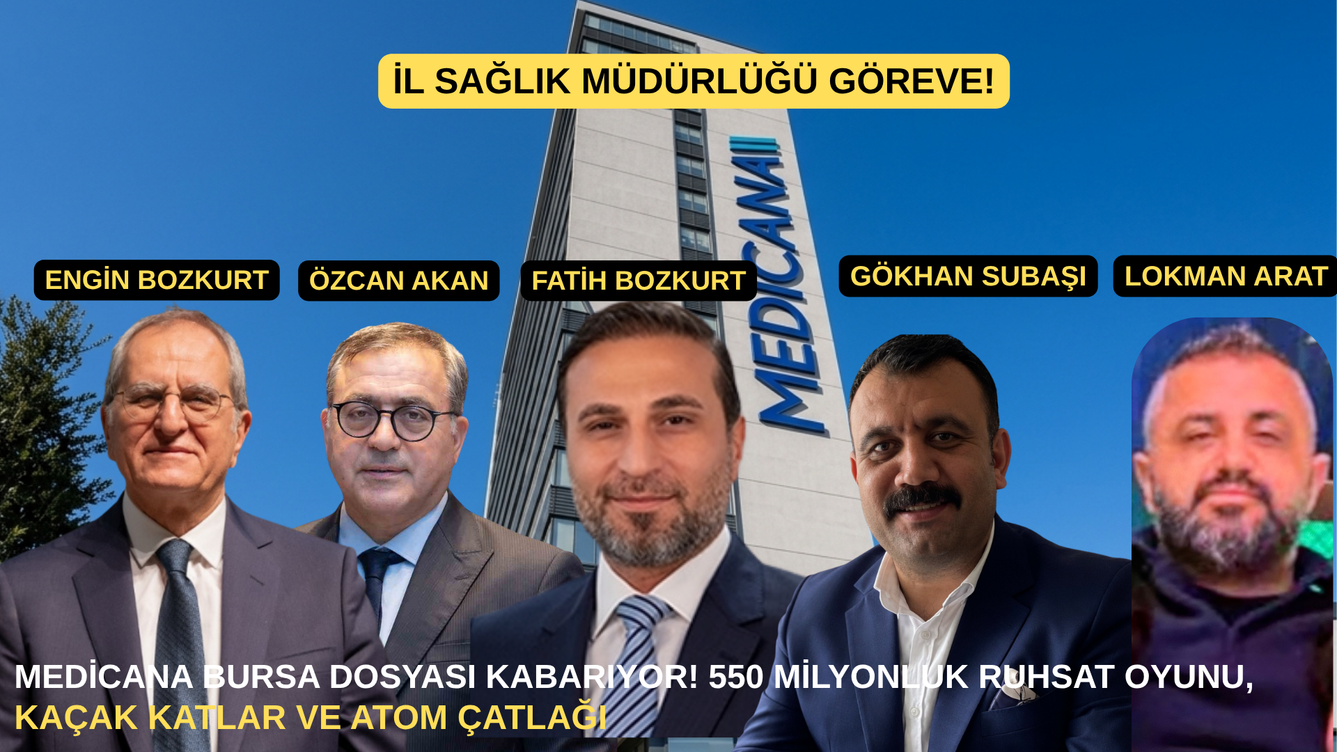 Medicana Bursa Dosyası Kabarıyor! 550 Milyonluk Ruhsat Oyunu, Kaçak Katlar ve Atom Çatlağı