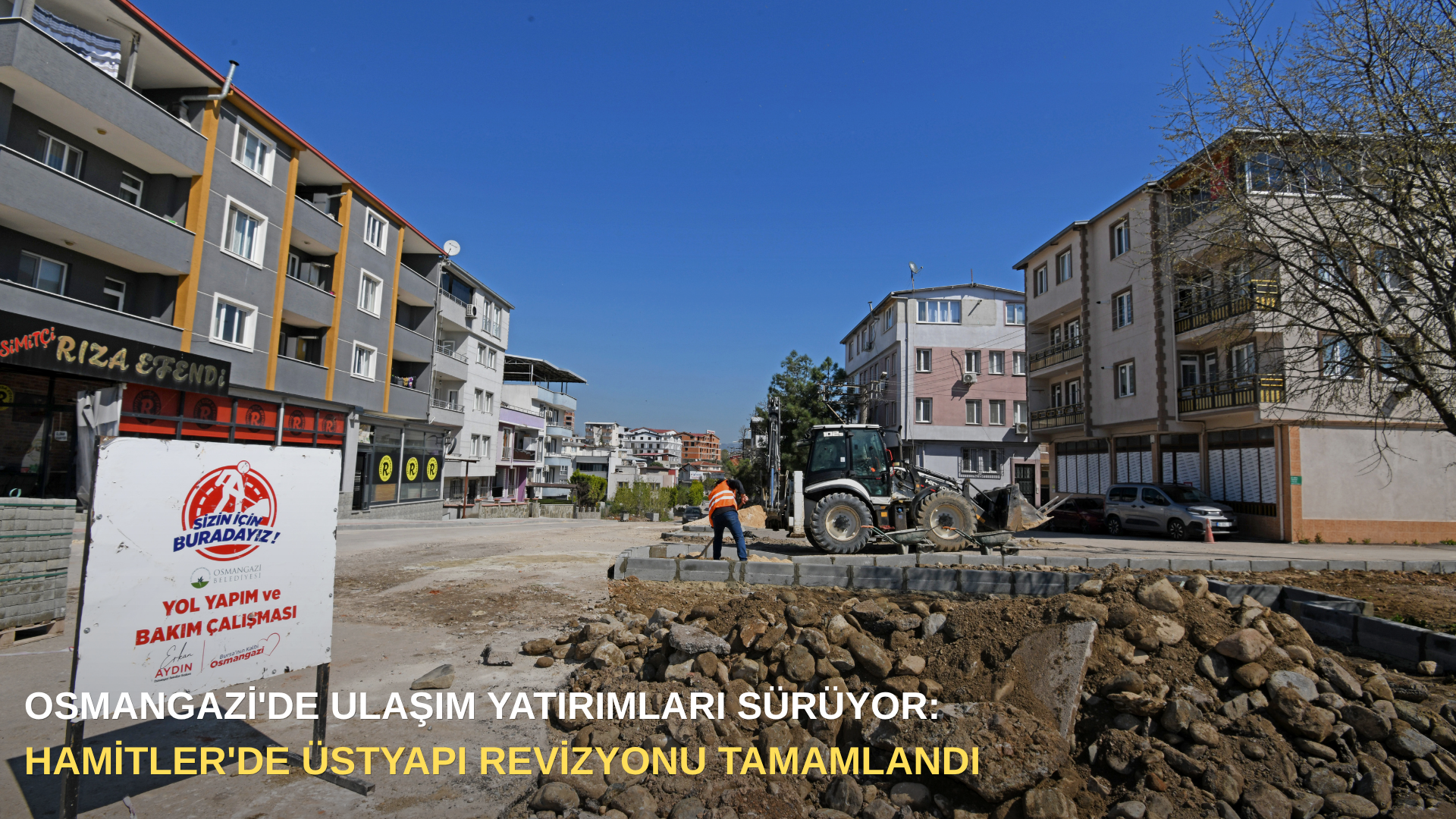 Osmangazi'de ulaşım yatırımları sürüyor: Hamitler'de üstyapı revizyonu tamamlandı
