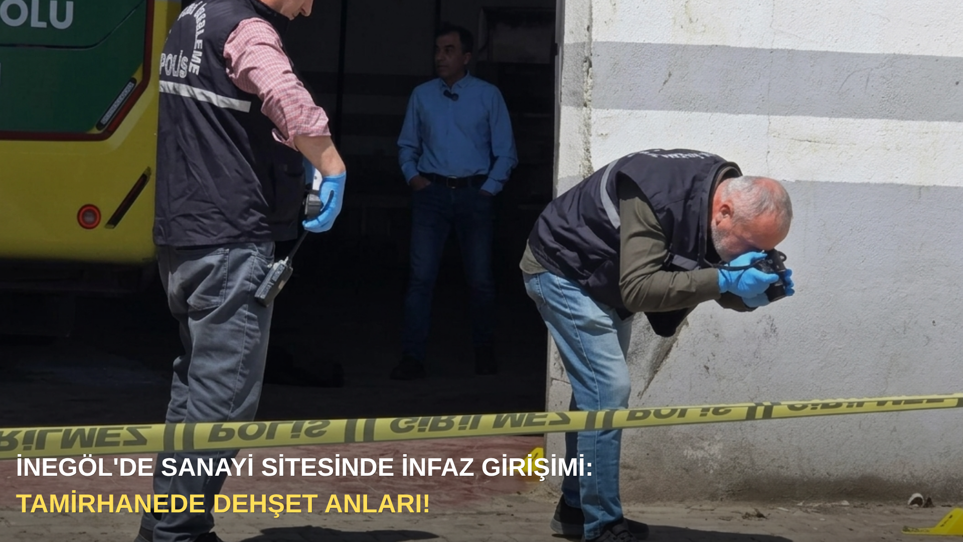 İnegöl'de sanayi sitesinde infaz girişimi: Tamirhanede dehşet anları!