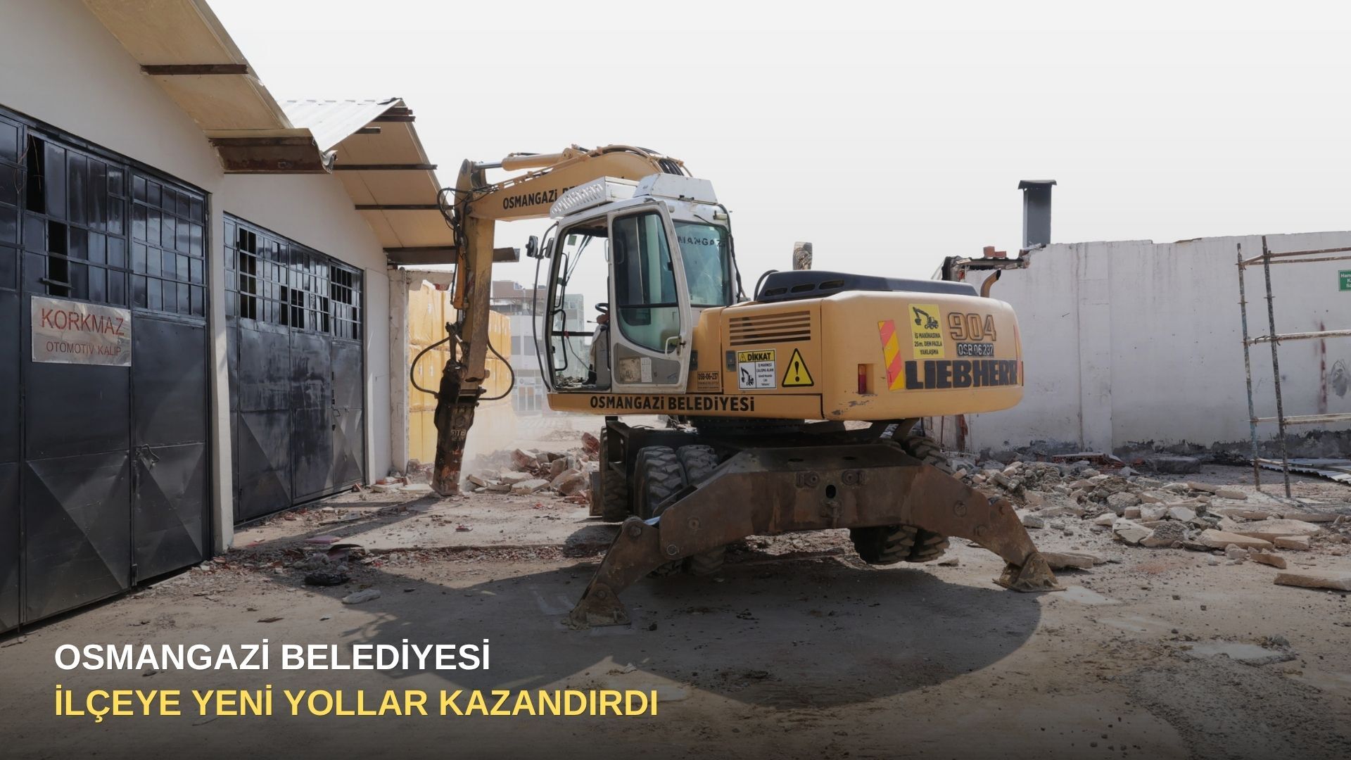 Osmangazi Belediyesi ilçeye yeni yollar kazandırdı