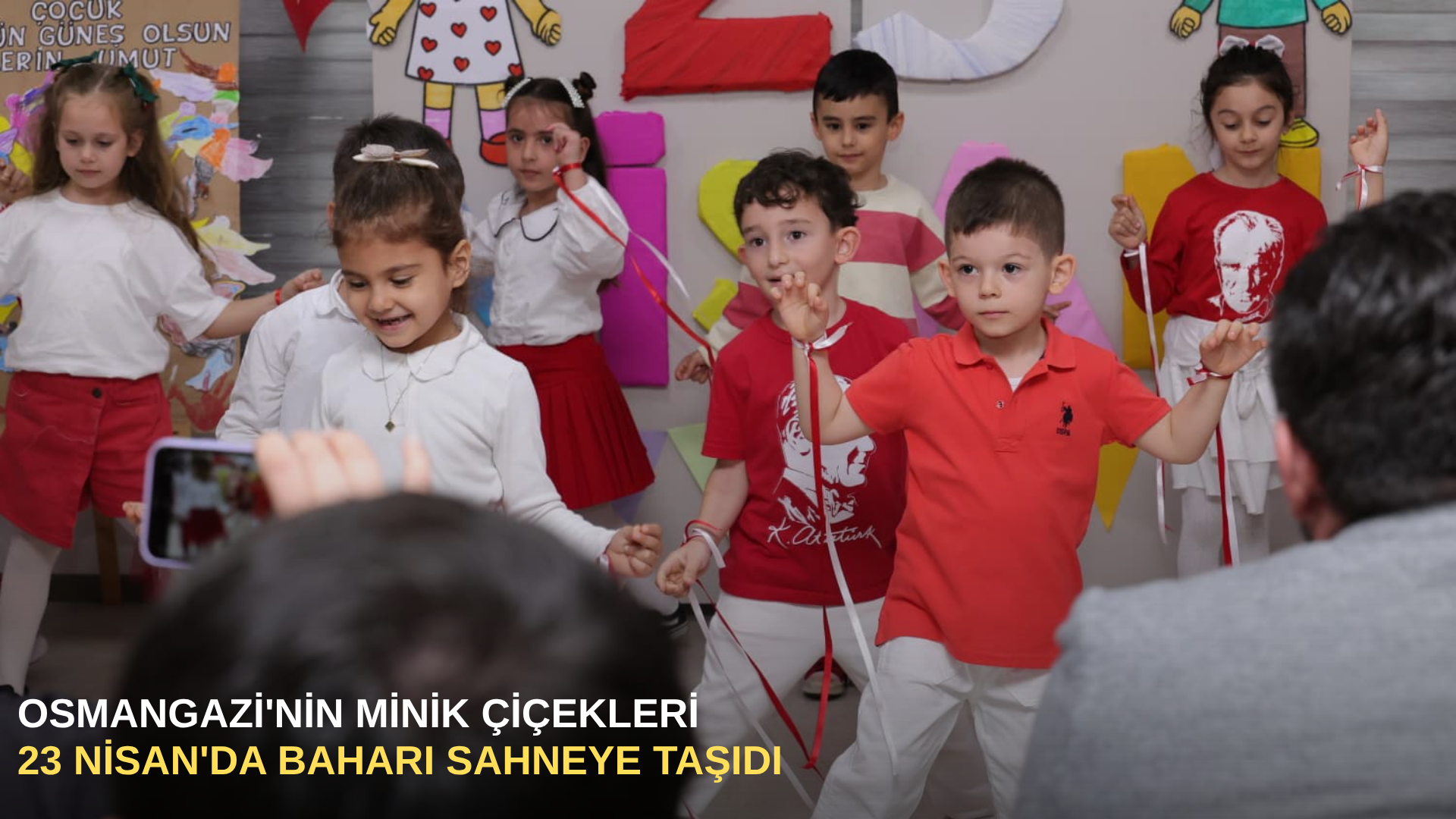 Osmangazi'nin minik çiçekleri 23 nisan'da baharı sahneye taşıdı