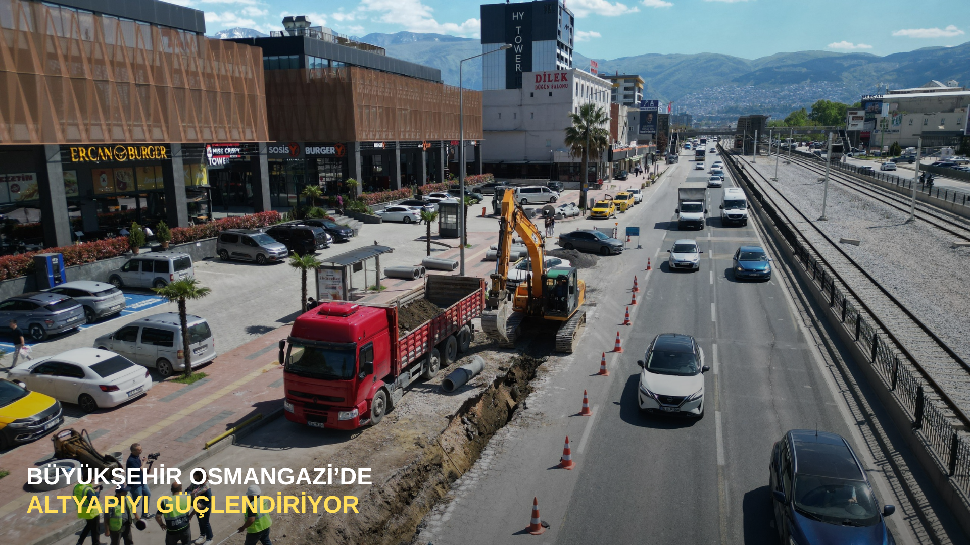 Büyükşehir Osmangazi’de altyapıyı güçlendiriyor