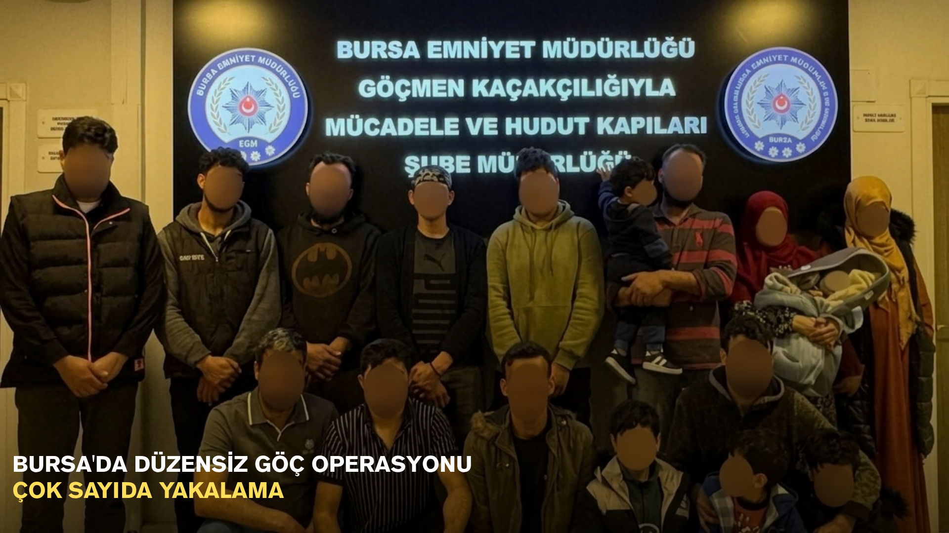 Bursa'da düzensiz göç operasyonu: Çok sayıda yakalama