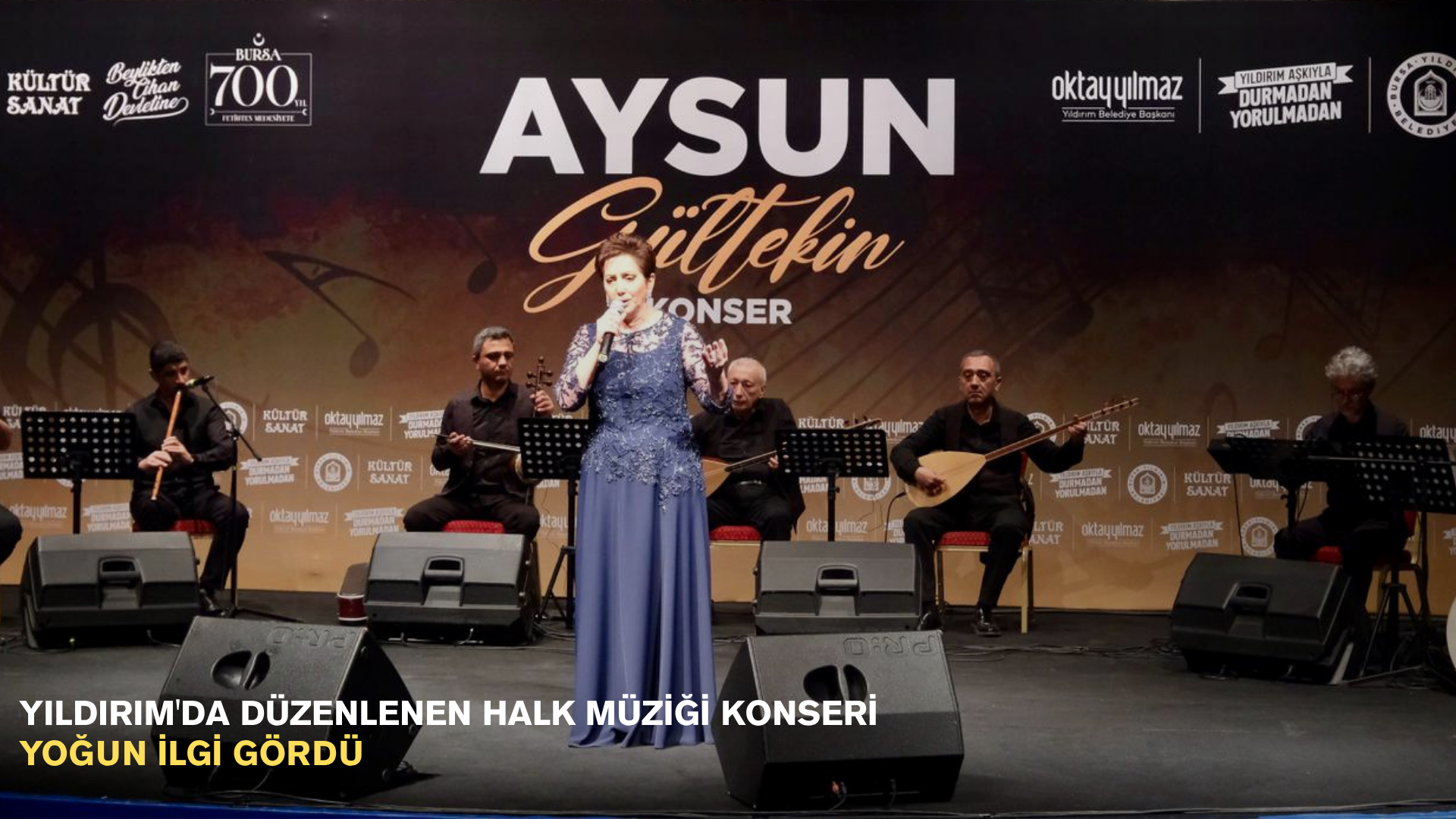 Yıldırım'da düzenlenen halk müziği konseri yoğun ilgi gördü