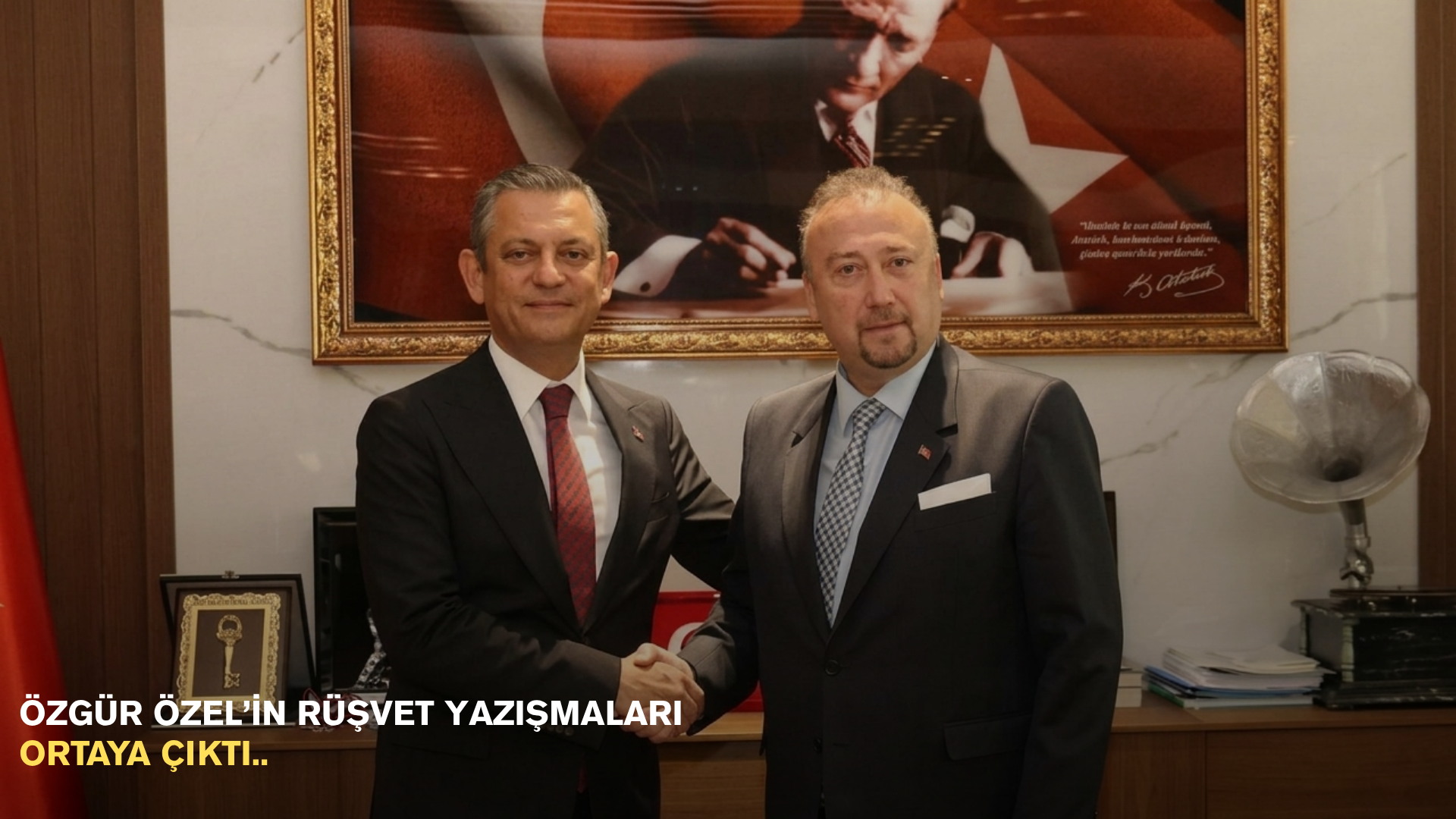 Özgür Özel’in Rüşvet yazışmaları ortaya çıktı..