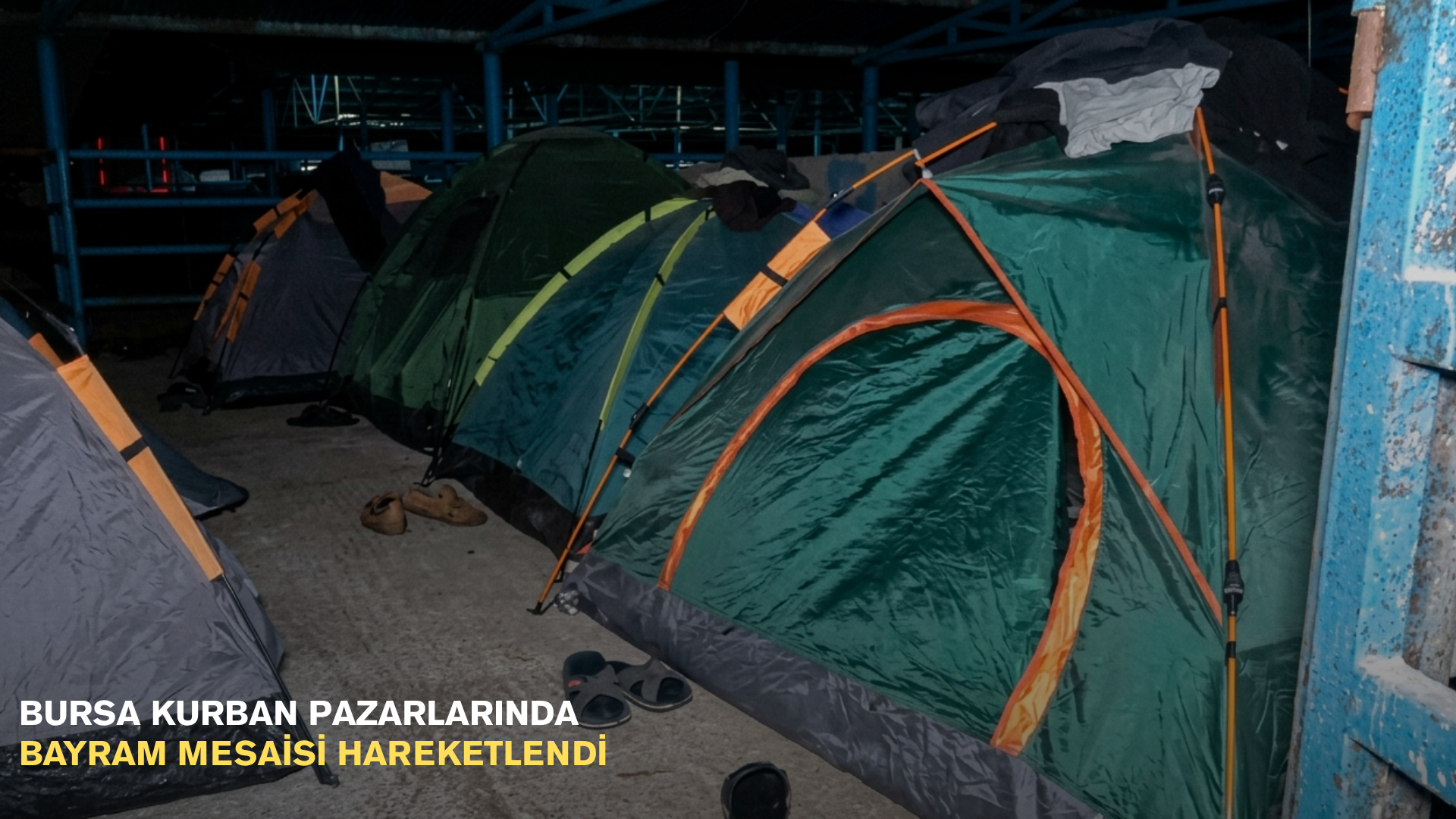 Bursa kurban pazarlarında bayram mesaisi hareketlendi