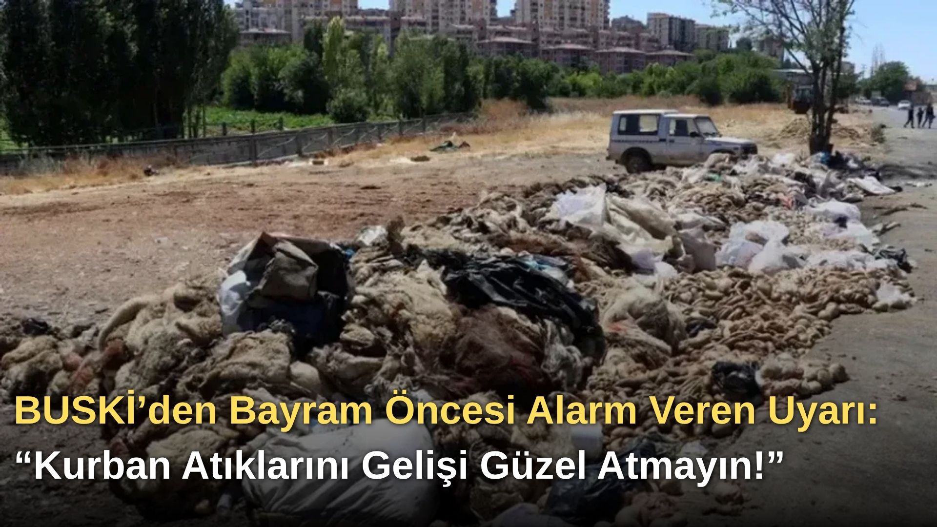 BUSKİ’den Bayram Öncesi Alarm Veren Uyarı: “Kurban Atıklarını Gelişi Güzel Atmayın!”
