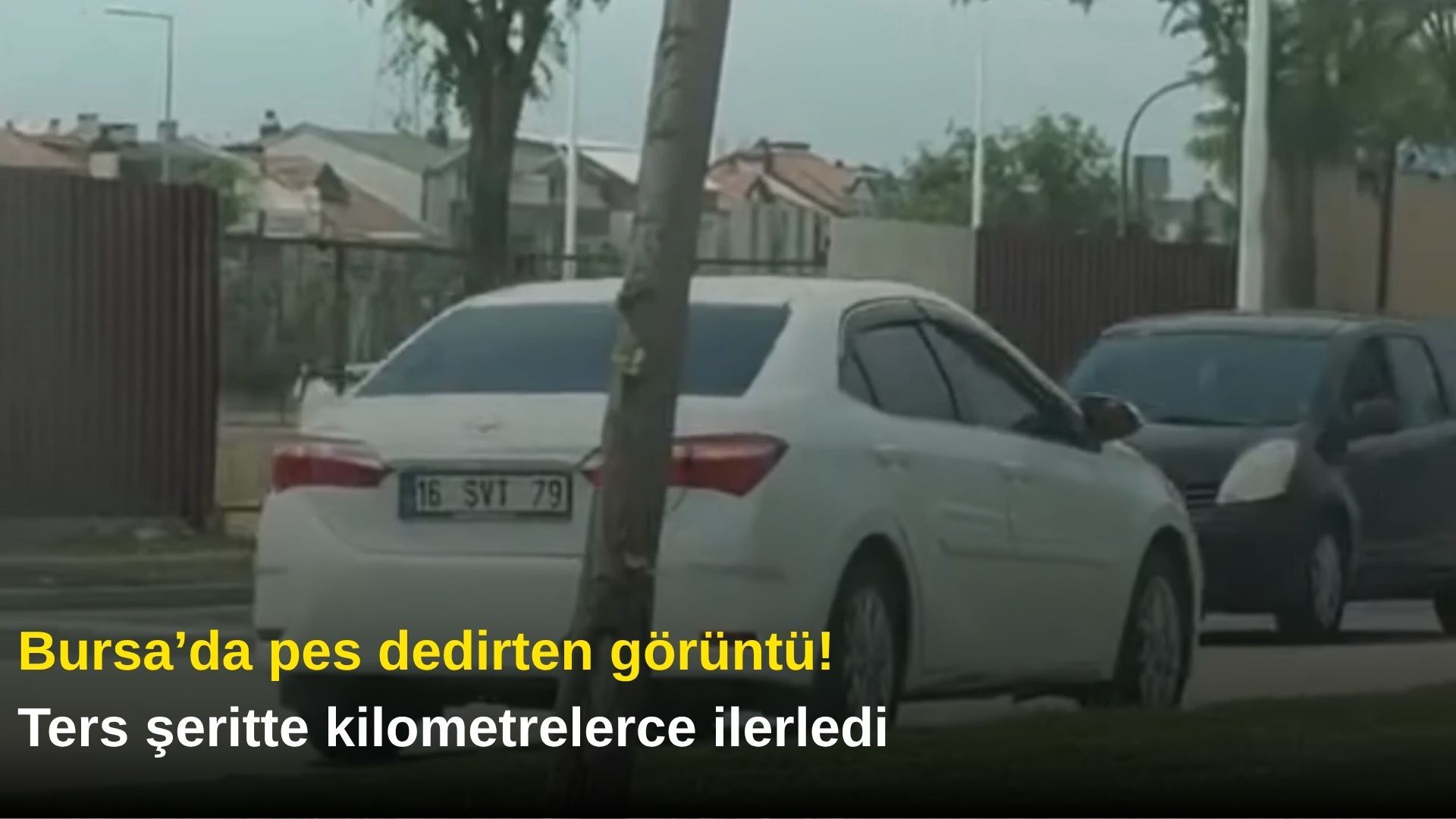 Bursa’da pes dedirten görüntü! Ters şeritte kilometrelerce ilerledi
