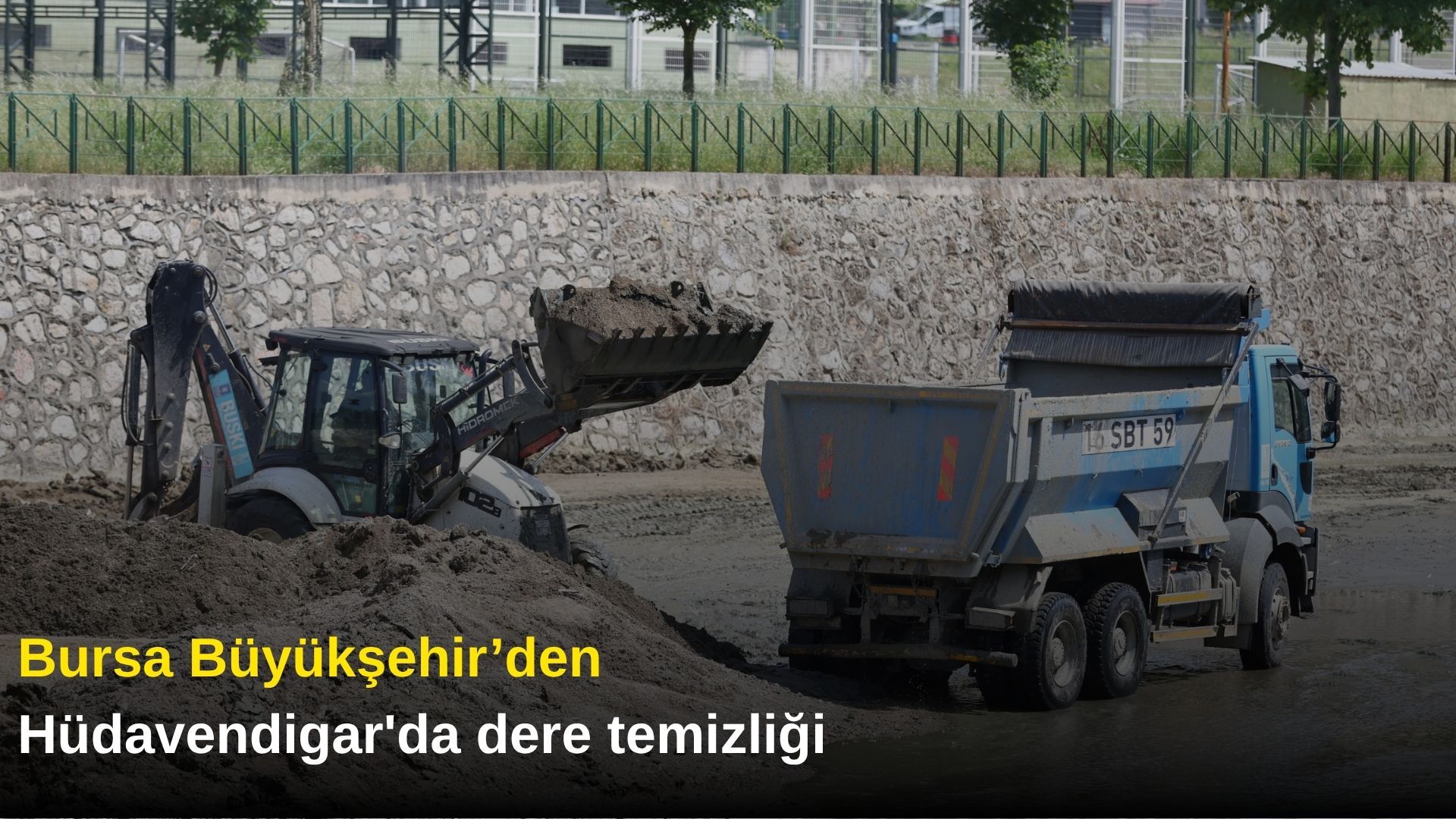 Bursa Büyükşehir’den Hüdavendigar'da dere temizliği