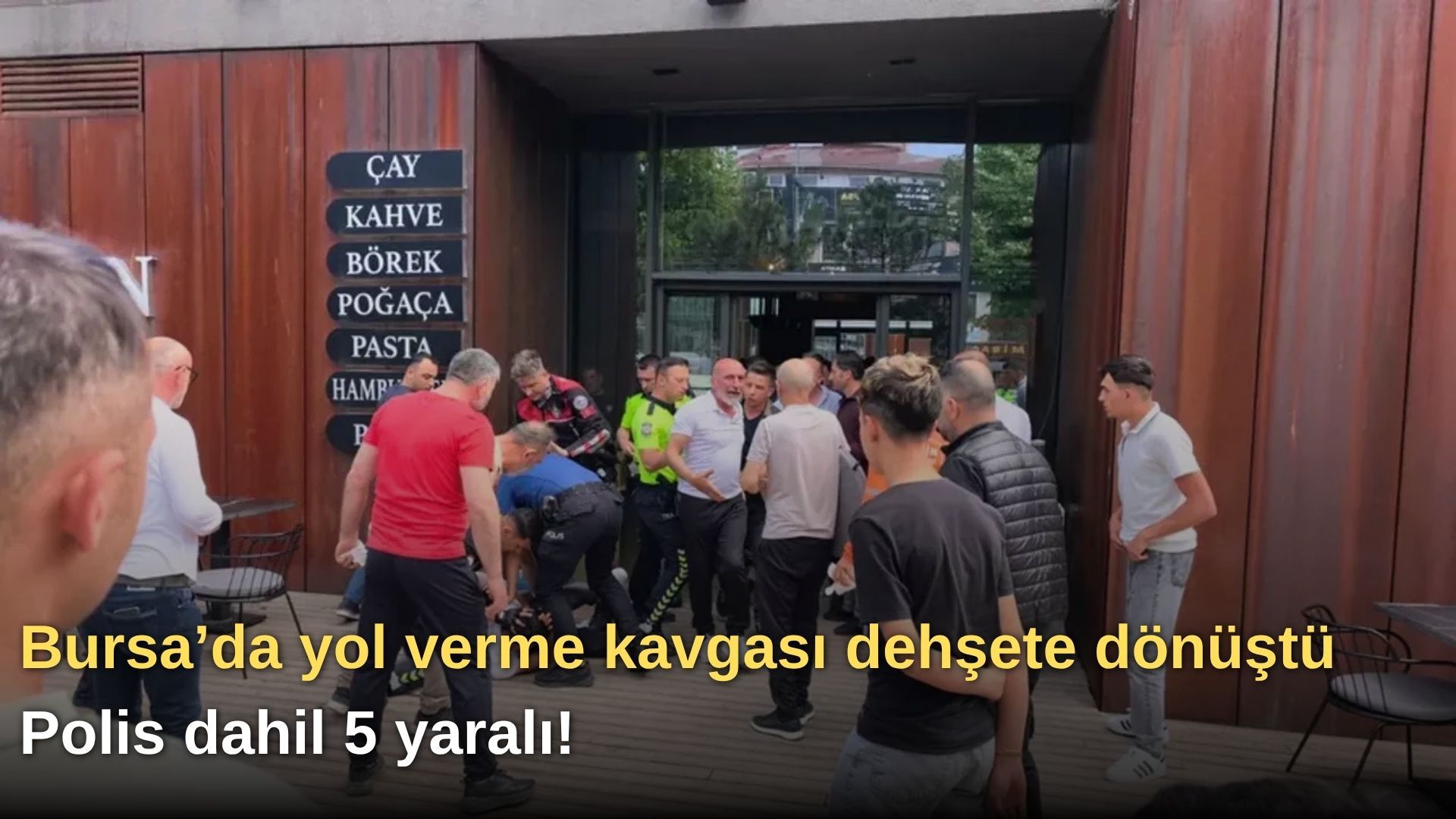 Bursa’da yol verme kavgası dehşete dönüştü: Polis dahil 5 yaralı!