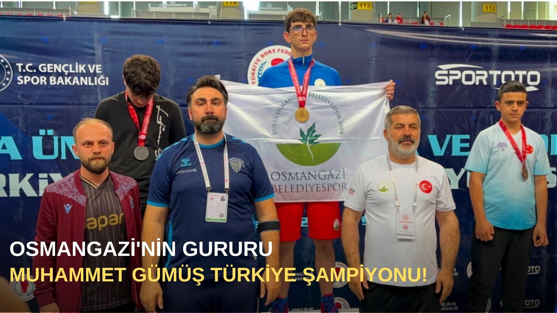 Osmangazi'nin gururu Muhammet Gümüş Türkiye şampiyonu!