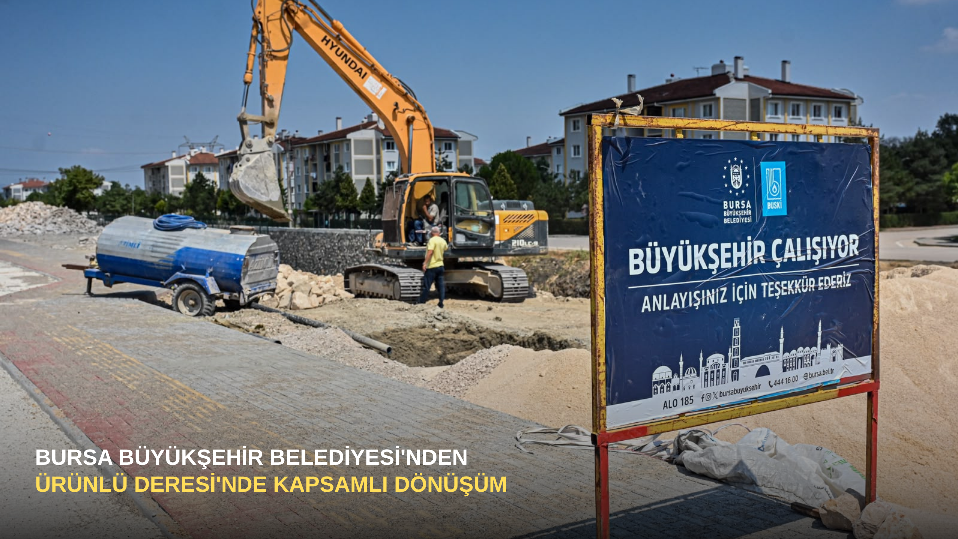 Bursa Büyükşehir Belediyesi'nden Ürünlü Deresi'nde kapsamlı dönüşüm