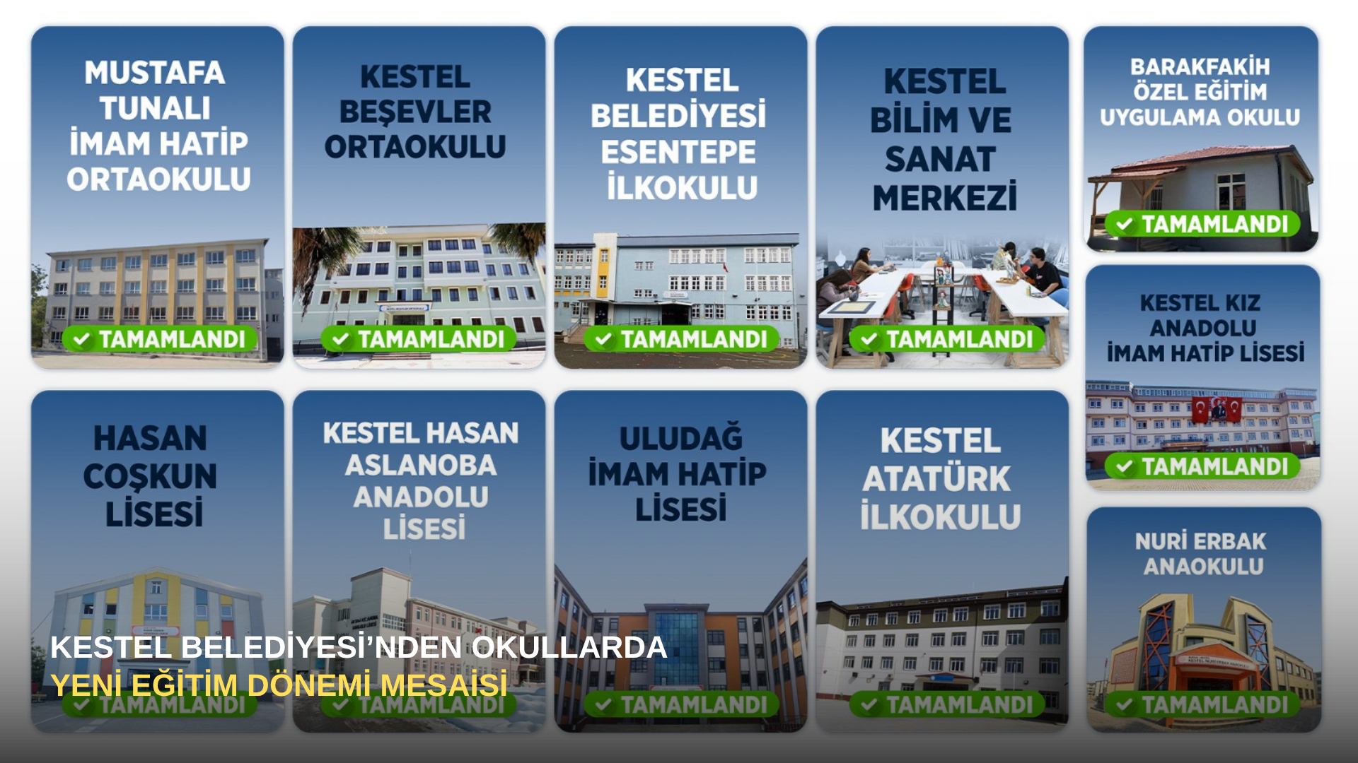 Kestel Belediyesi’nden Okullarda Yeni Eğitim Dönemi Mesaisi