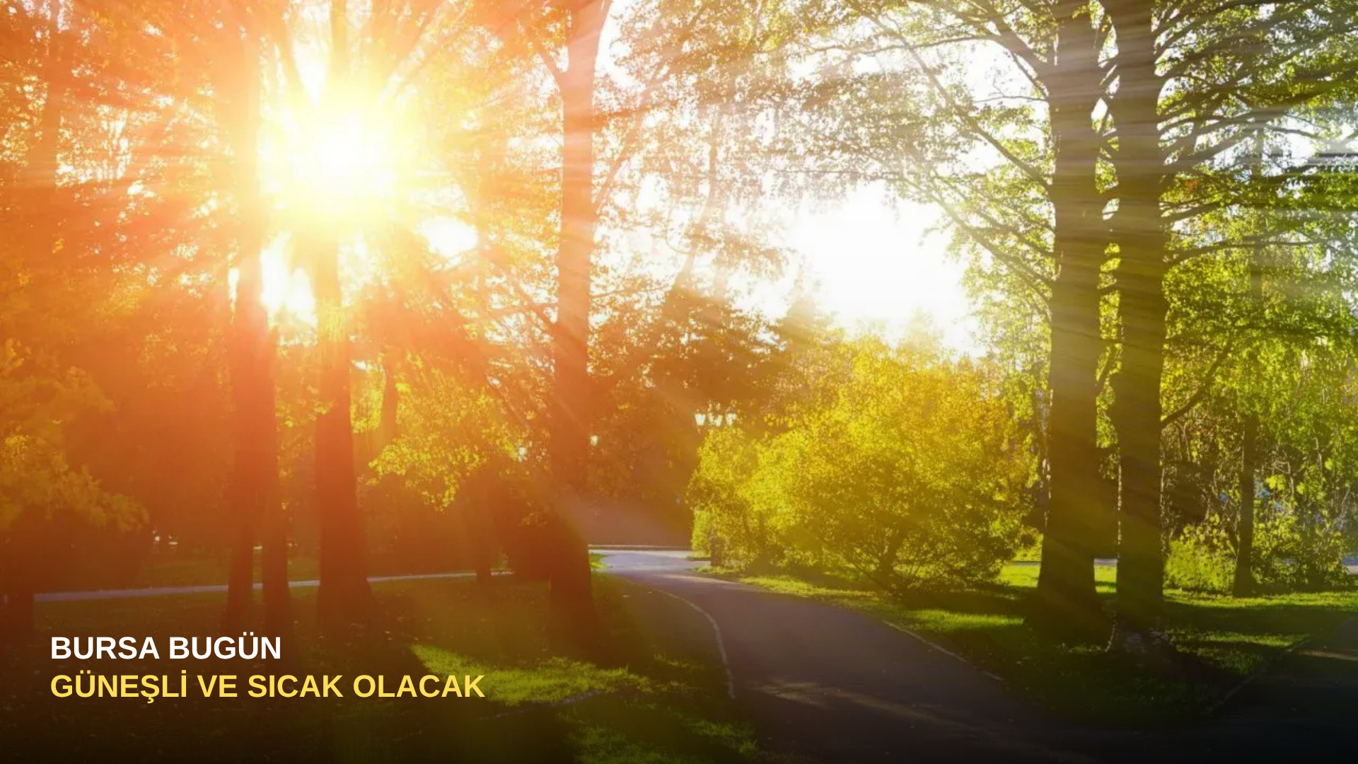 Bursa bugün güneşli ve sıcak olacak