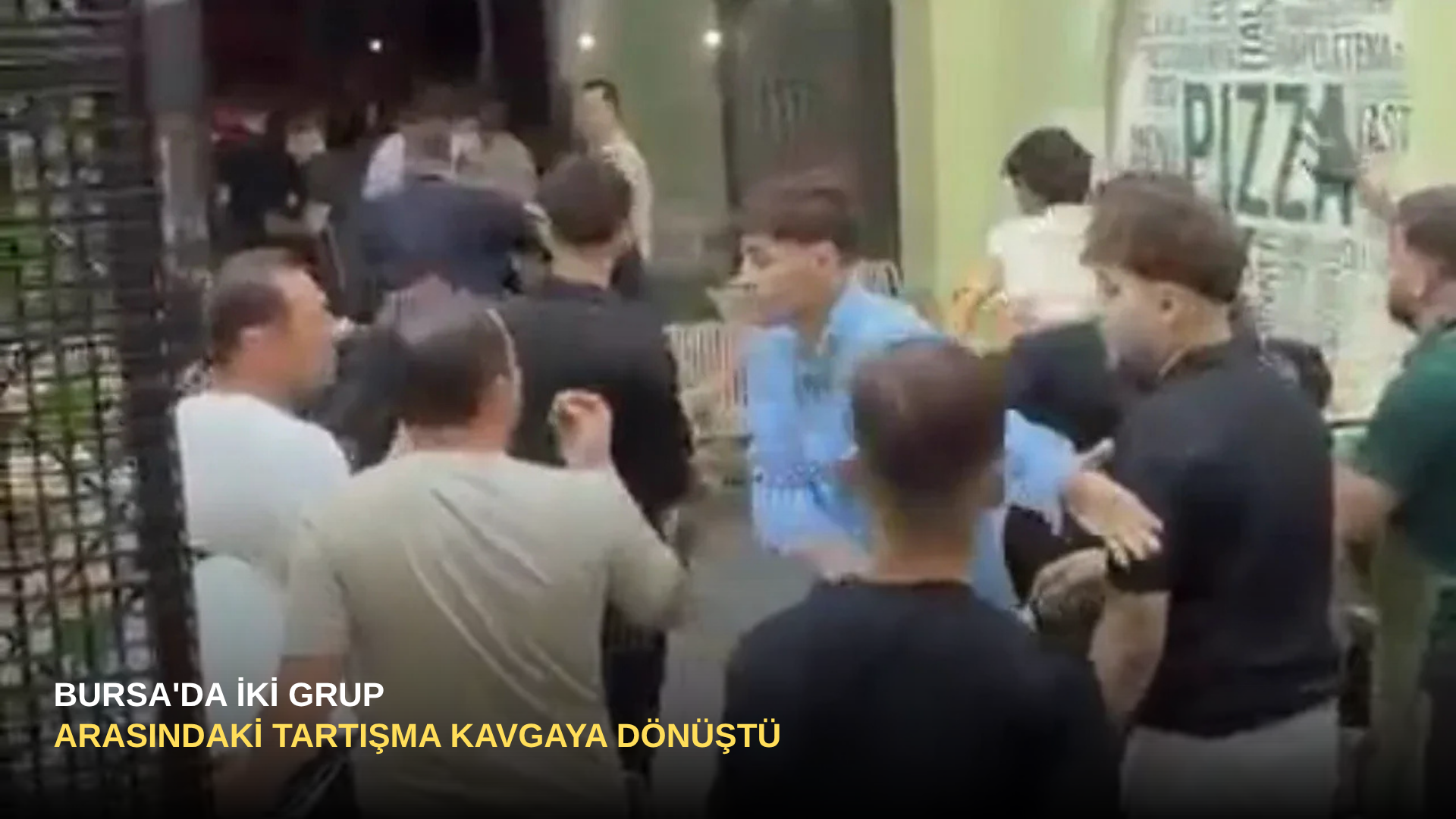 Bursa'da İki Grup Arasındaki Tartışma Kavgaya Dönüştü