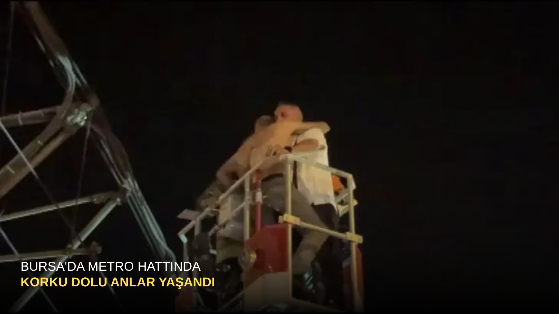 Bursa'da Metro Hattında Korku Dolu Anlar Yaşandı