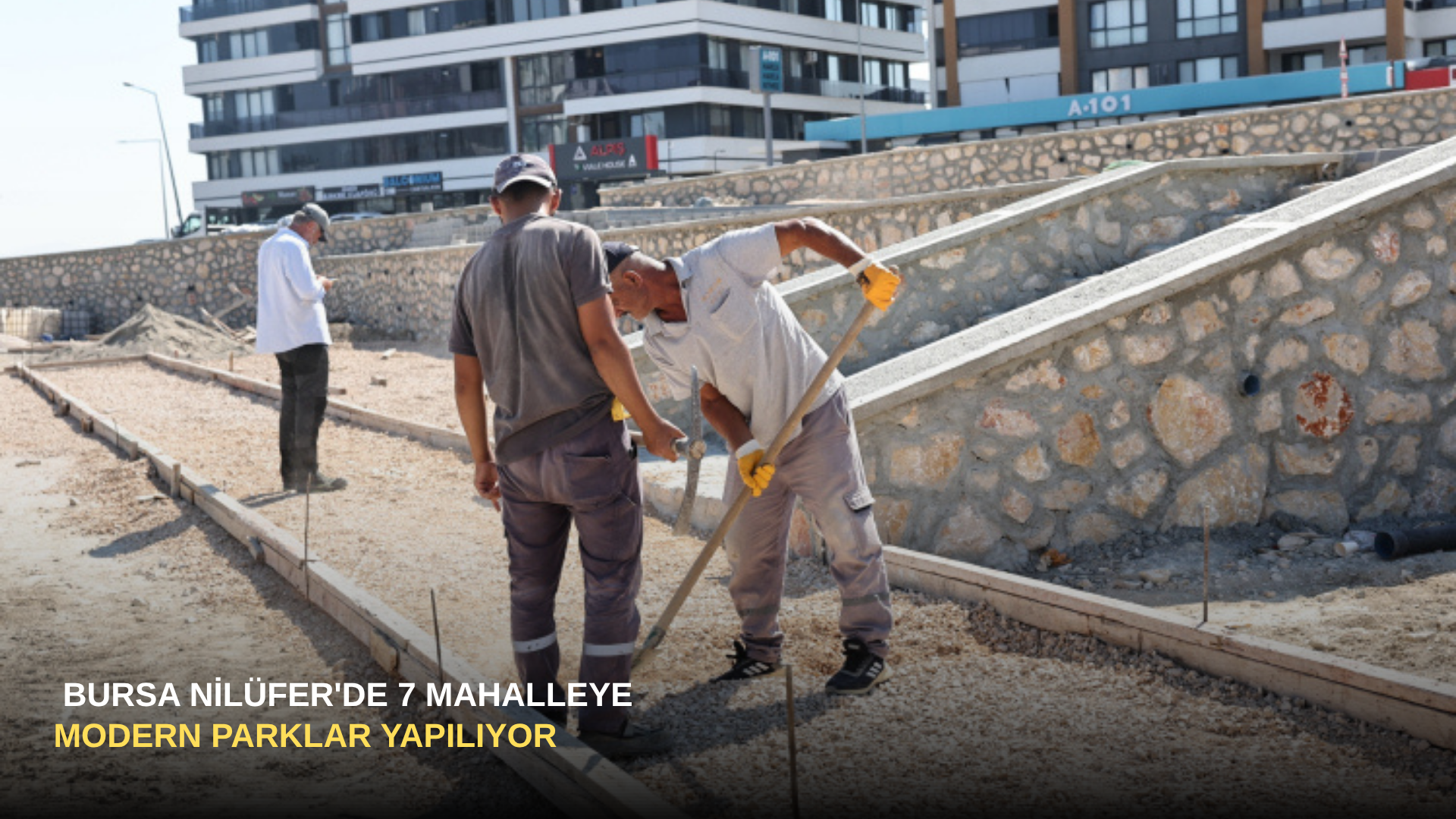 Bursa Nilüfer'de 7 Mahalleye Modern Parklar Yapılıyor