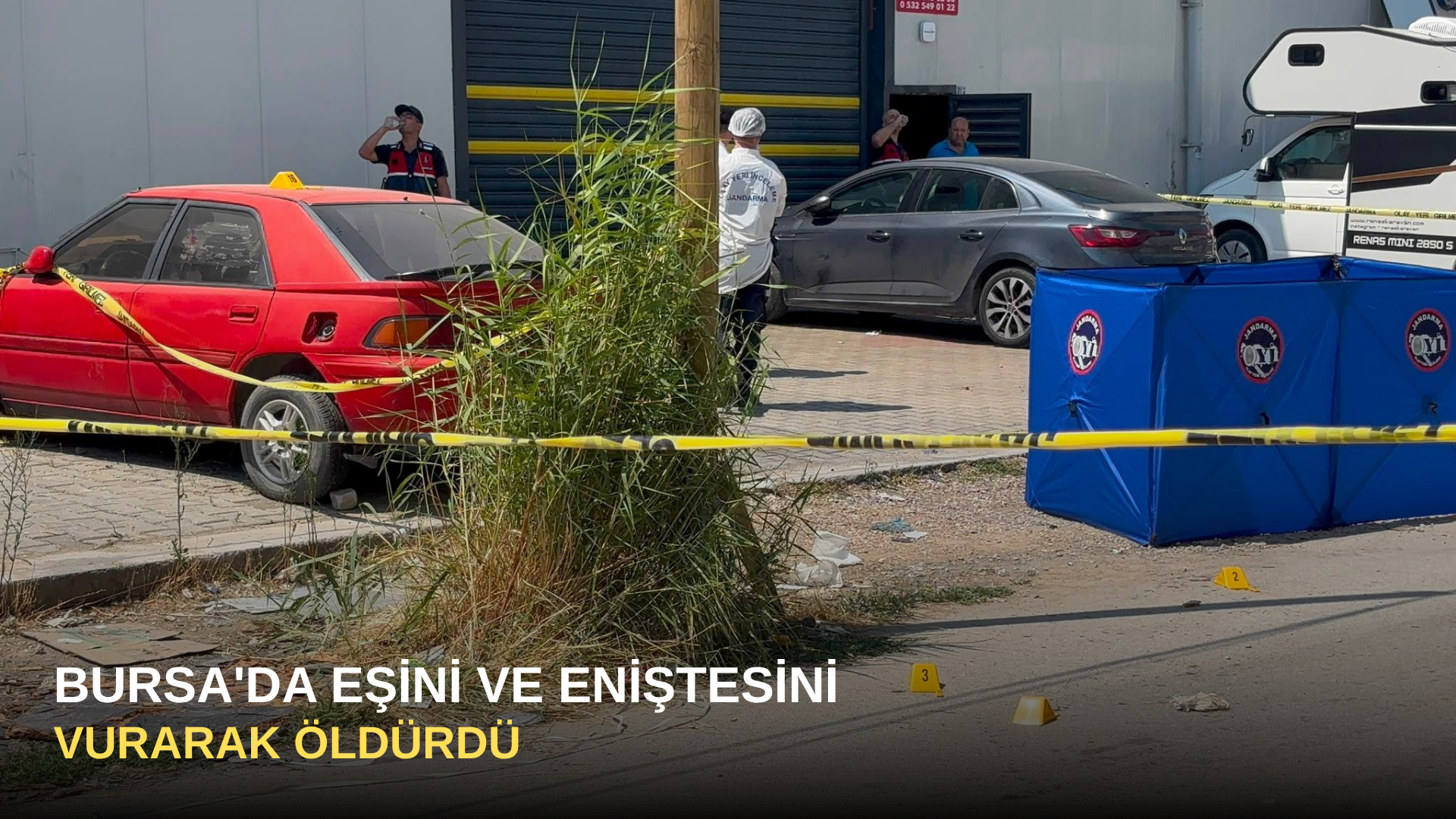 Bursa'da Eşini ve Eniştesini Vurarak Öldürdü