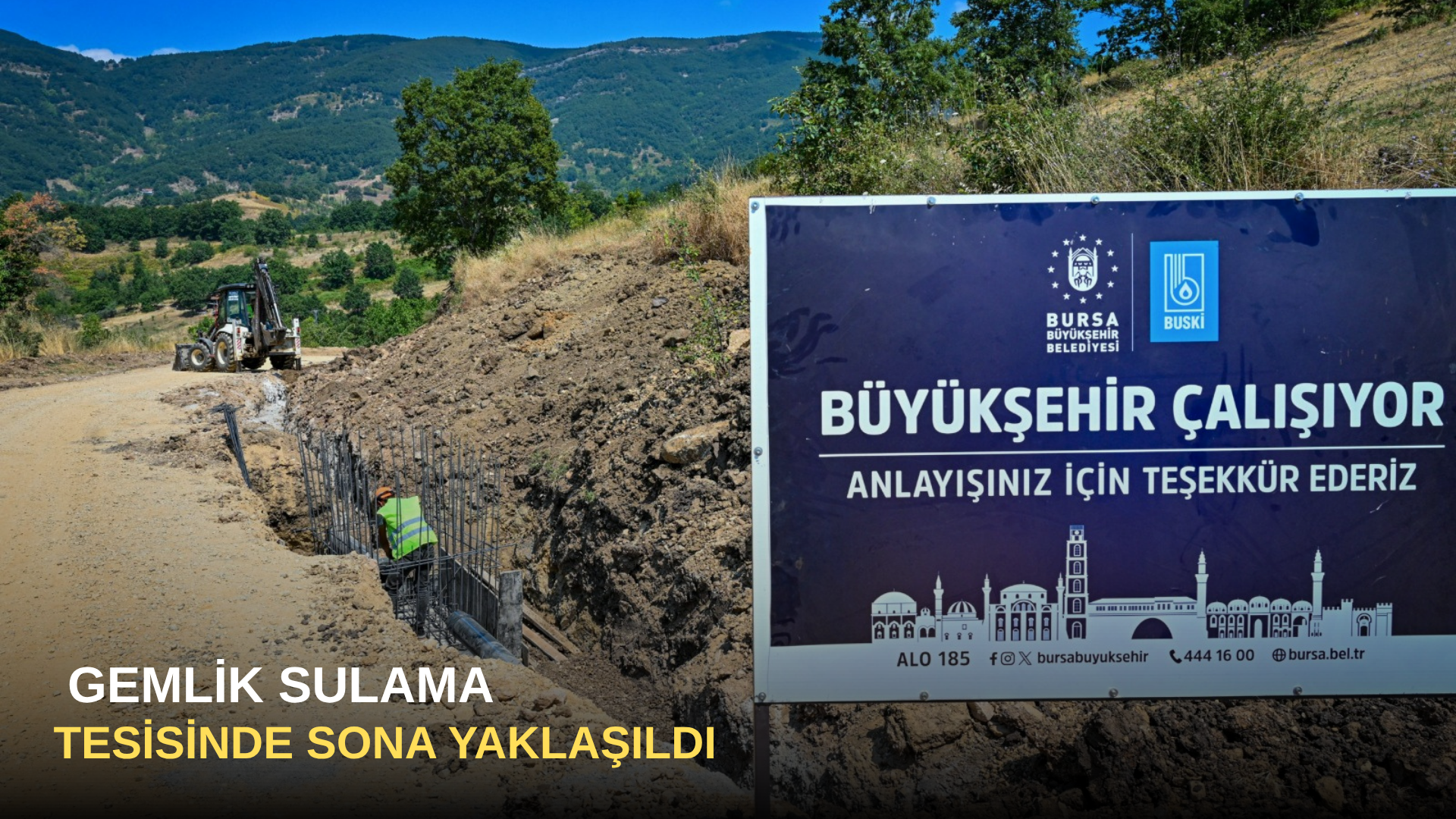 Gemlik Sulama Tesisinde Sona Yaklaşıldı