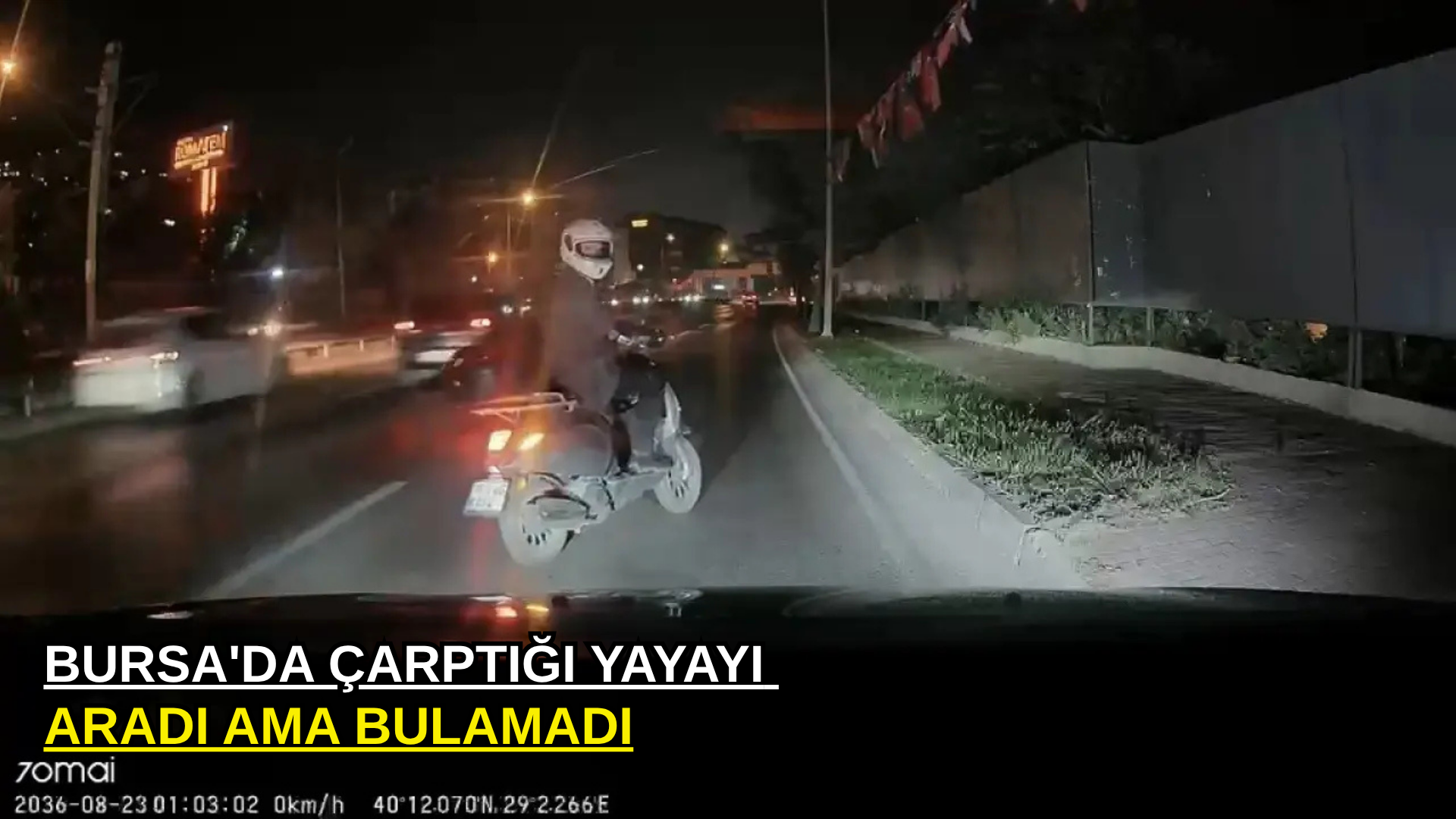 Bursa'da çarptığı yayayı aradı ama bulamadı