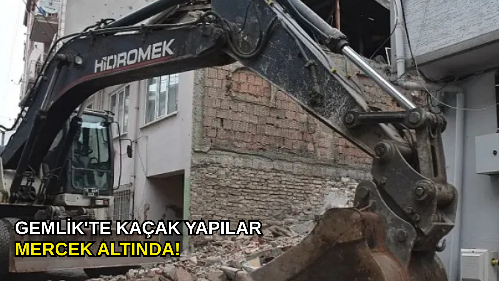Gemlik'te kaçak yapılar mercek altında!