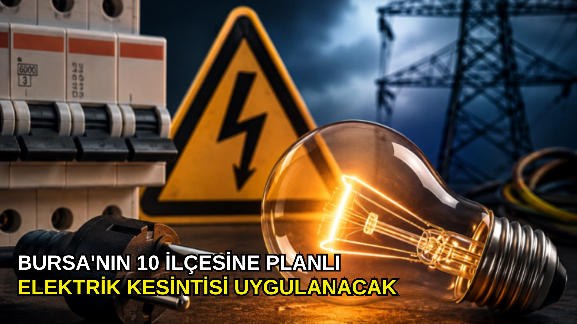 Bursa'nın 10 ilçesine planlı elektrik kesintisi uygulanacak