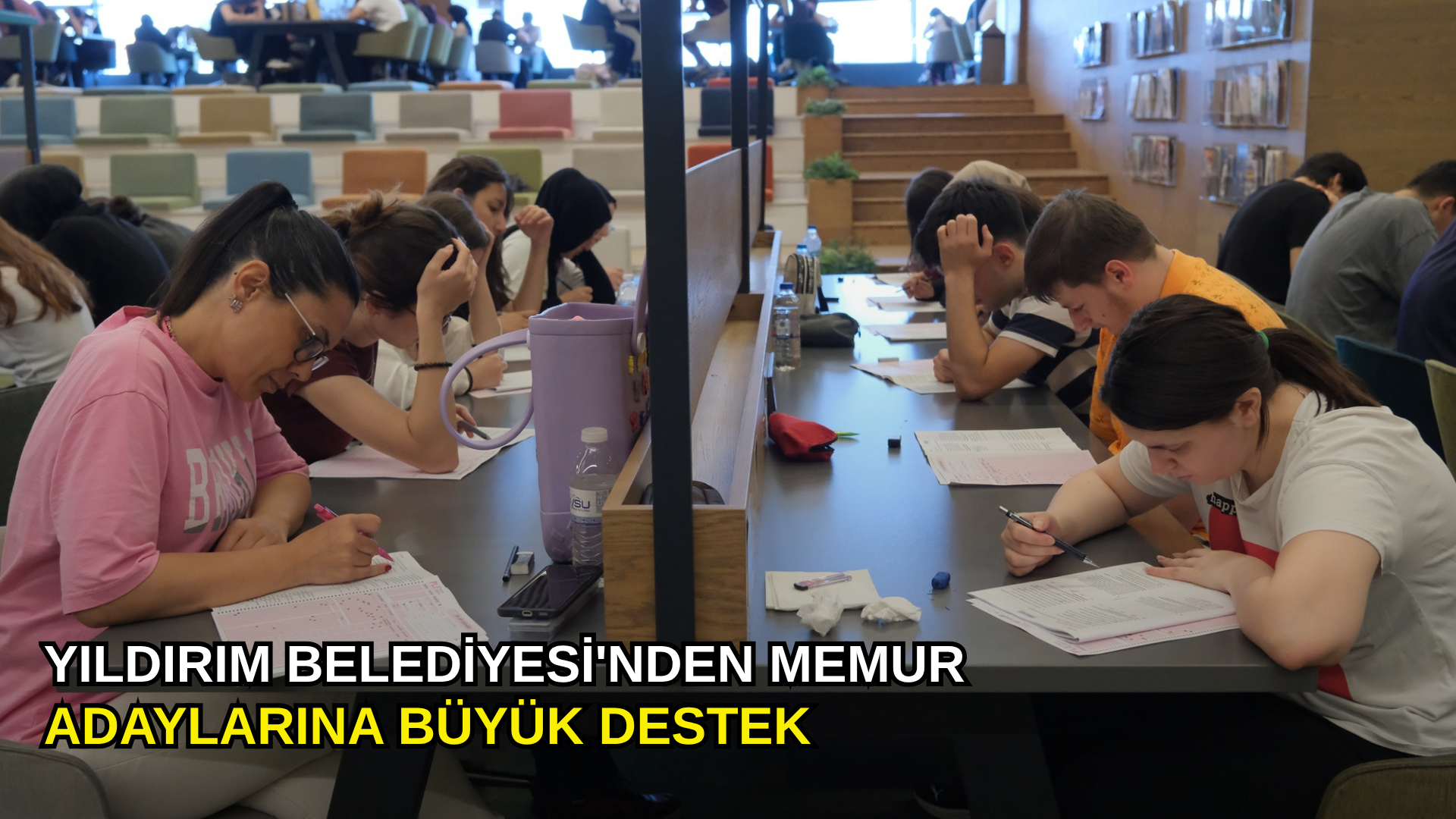 Yıldırım Belediyesi'nden memur adaylarına büyük destek