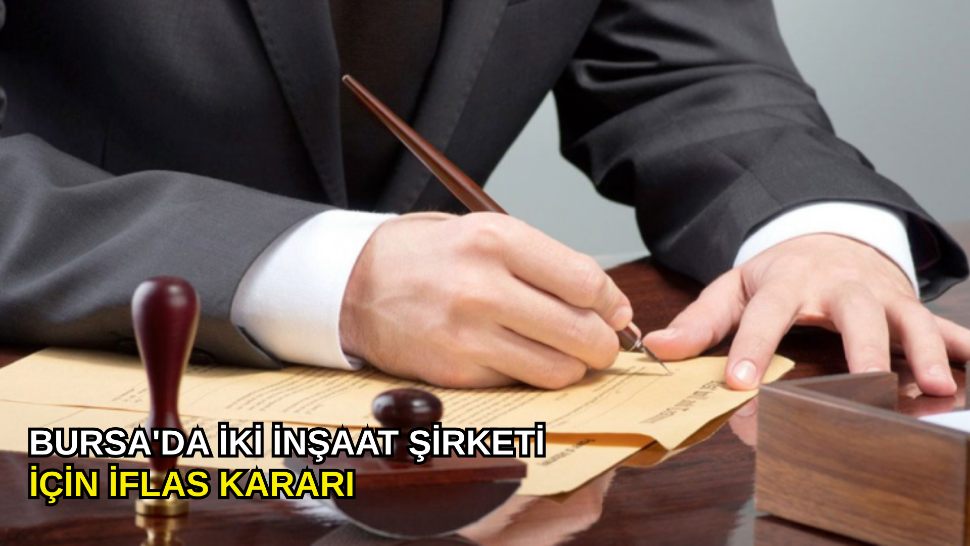 Bursa'da iki inşaat şirketi için iflas kararı