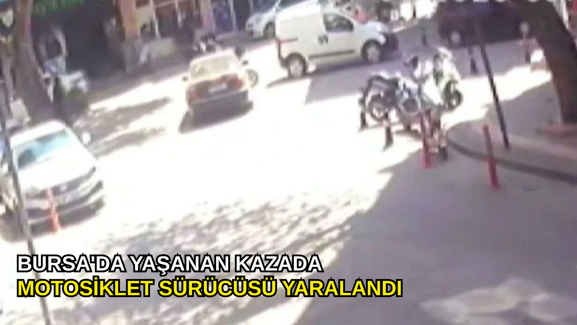 Bursa'da yaşanan kazada motosiklet sürücüsü yaralandı