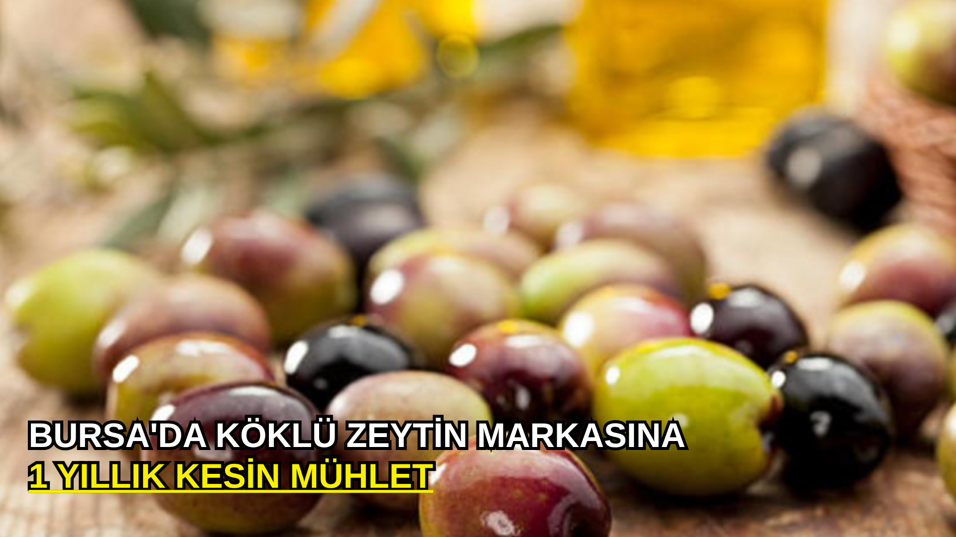 Bursa'da köklü zeytin markasına 1 yıllık kesin mühlet
