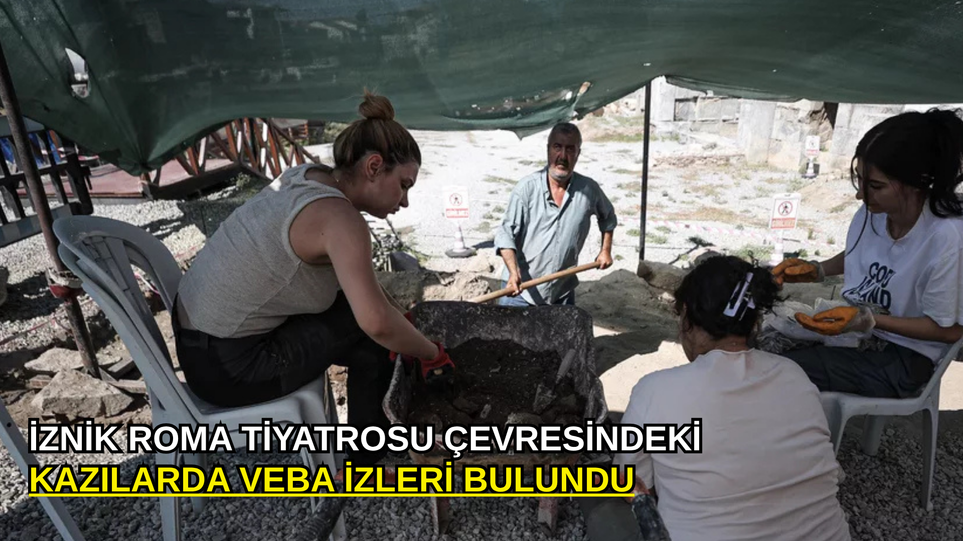 İznik Roma Tiyatrosu çevresindeki kazılarda veba izleri bulundu