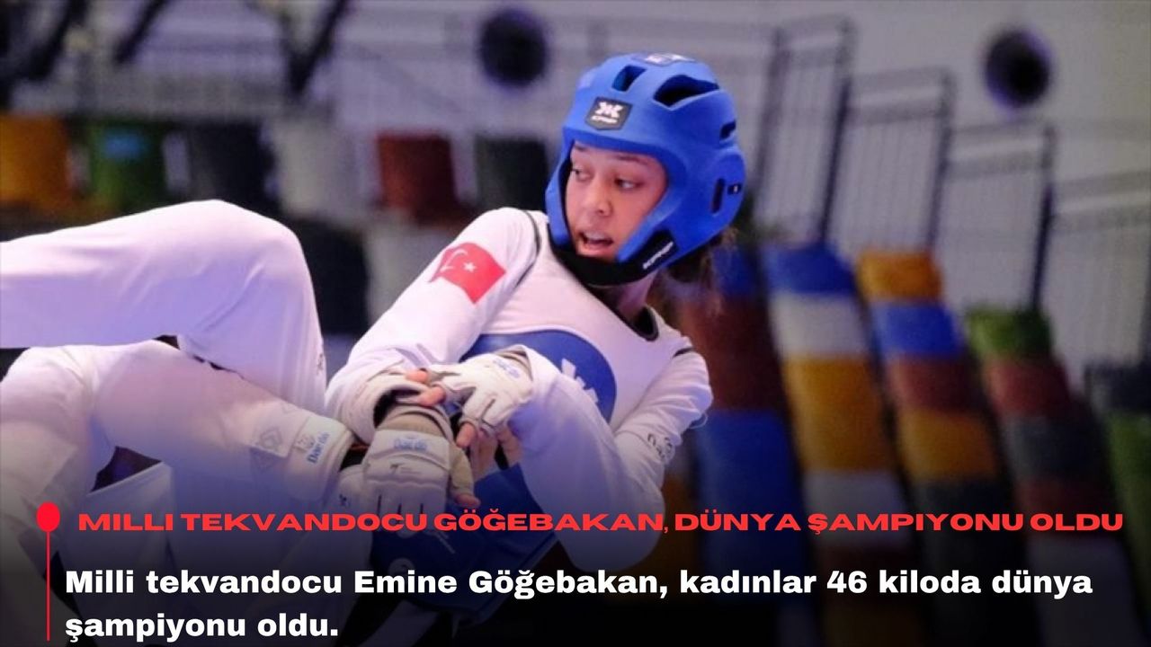 Milli tekvandocu Göğebakan, dünya şampiyonu oldu