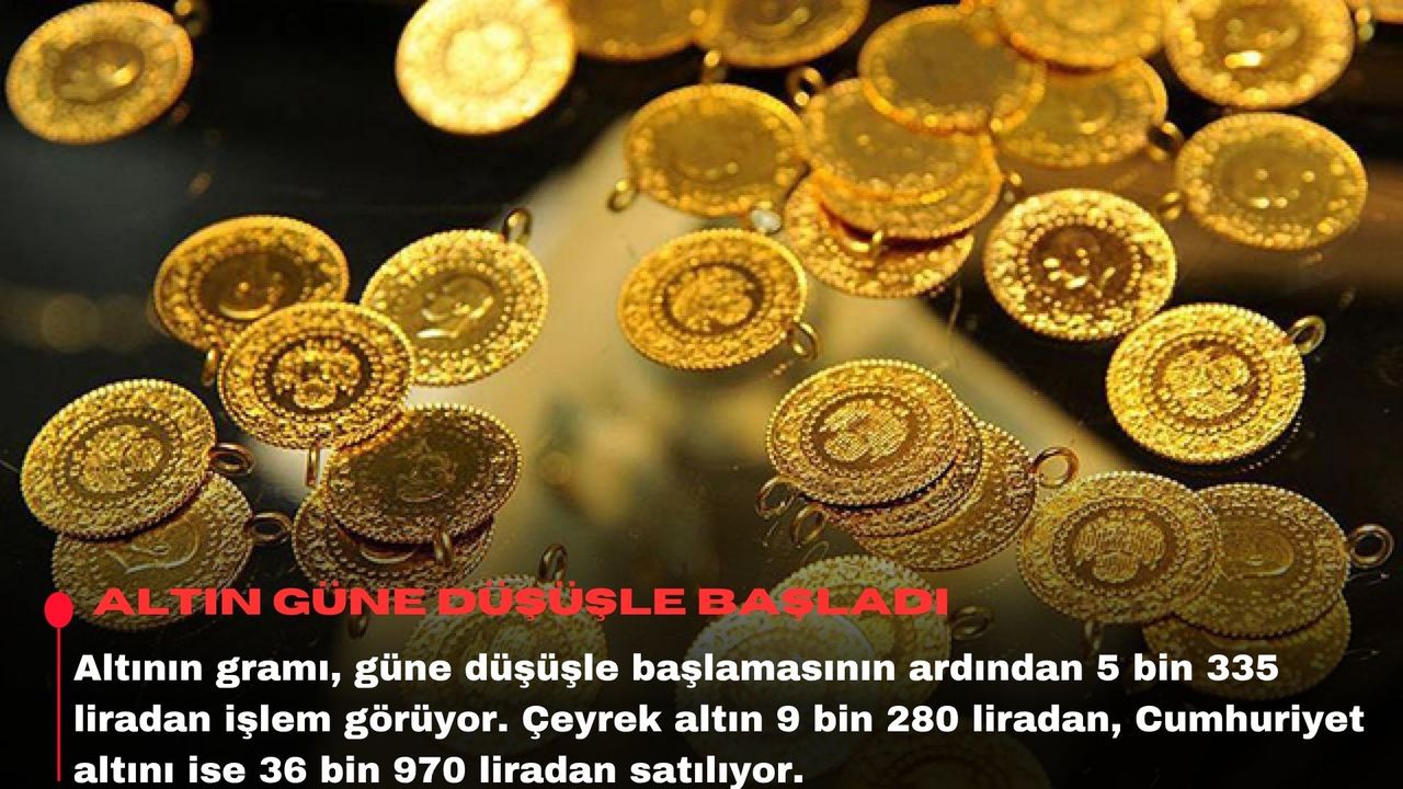 Altın güne düşüşle başladı