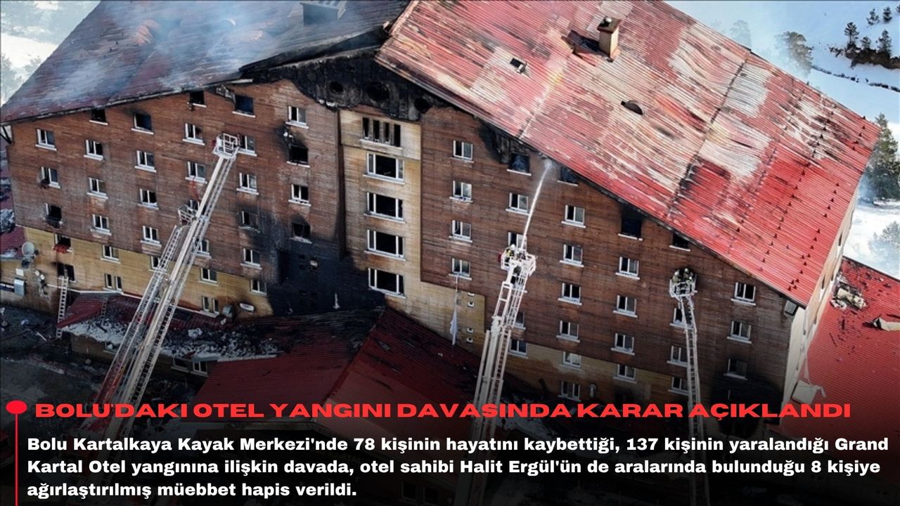 Bolu'daki otel yangını davasında karar açıklandı