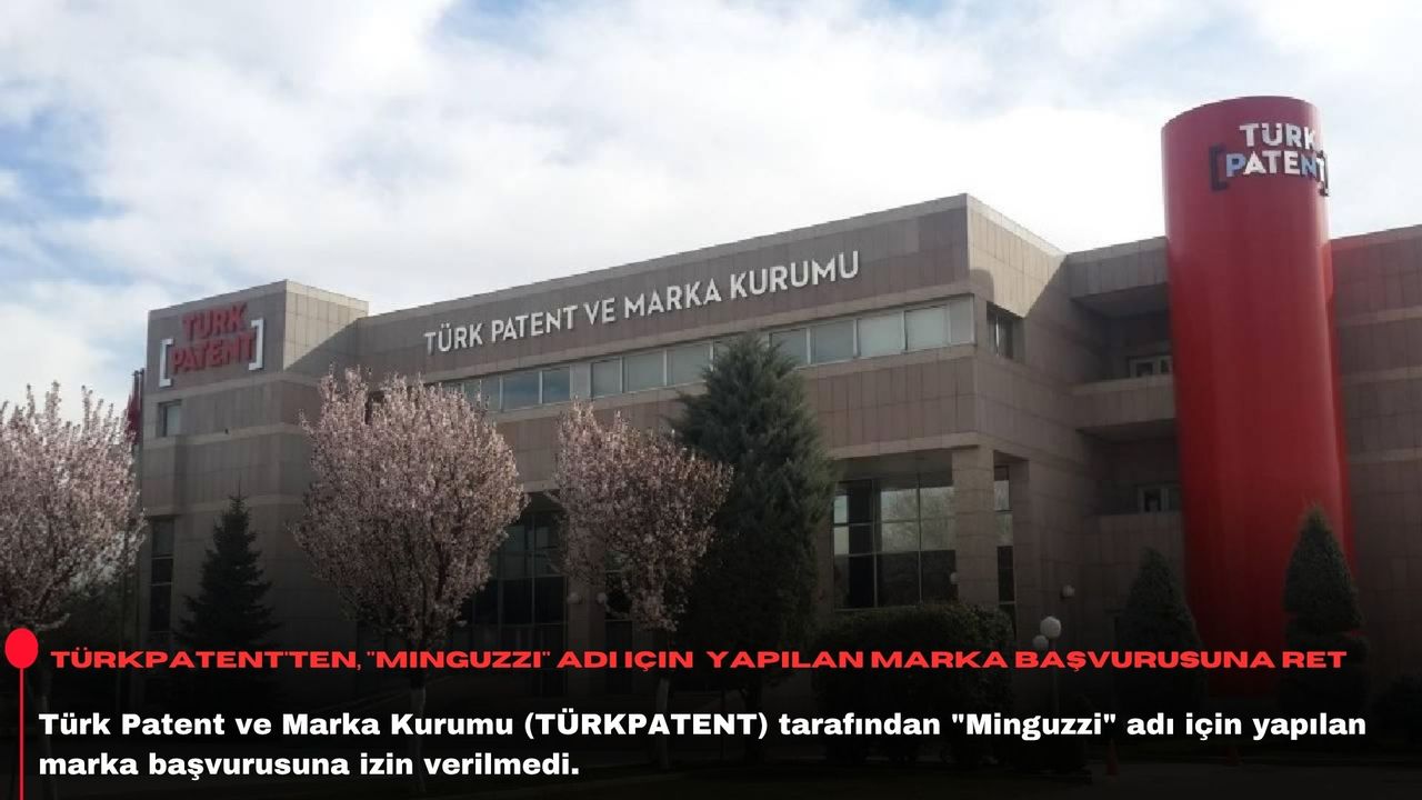 TÜRKPATENT'ten, "Minguzzi" adı  için yapılan marka başvurusuna ret