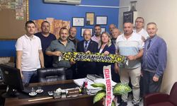 Mahalle muhtarları Keşanspor Başkanı Nevruz Kaldı’yı ziyaret etti