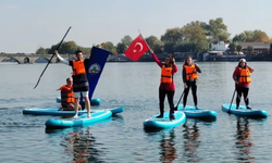 Kırkpınar Spor Bilimleri Fakültesi’nden ayakta kürek sörfü