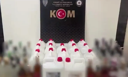 Çengel operasyonlarında 159 bin litre sahte alkol ele geçirildi