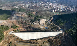 Bursa Büyükorhan'daki gölet yüzde 85 tamamlandı